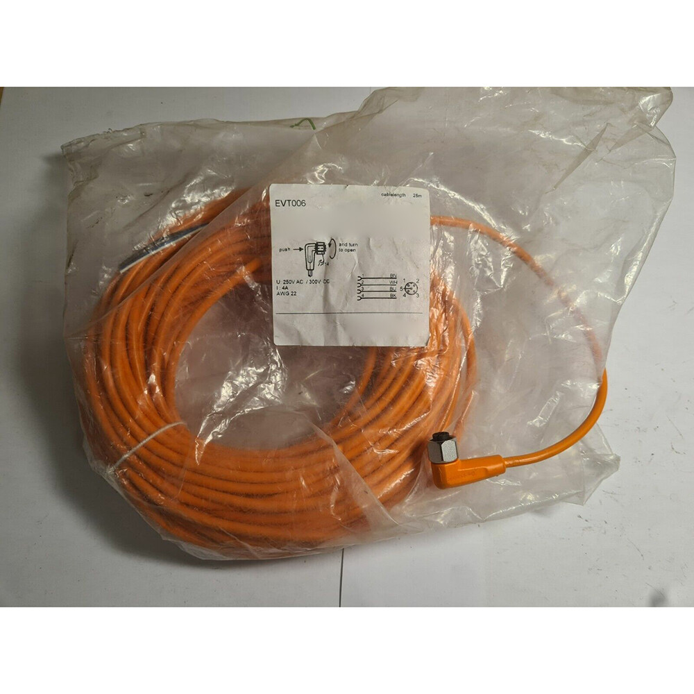 For IFM EVT006 Sensor Connector Cable