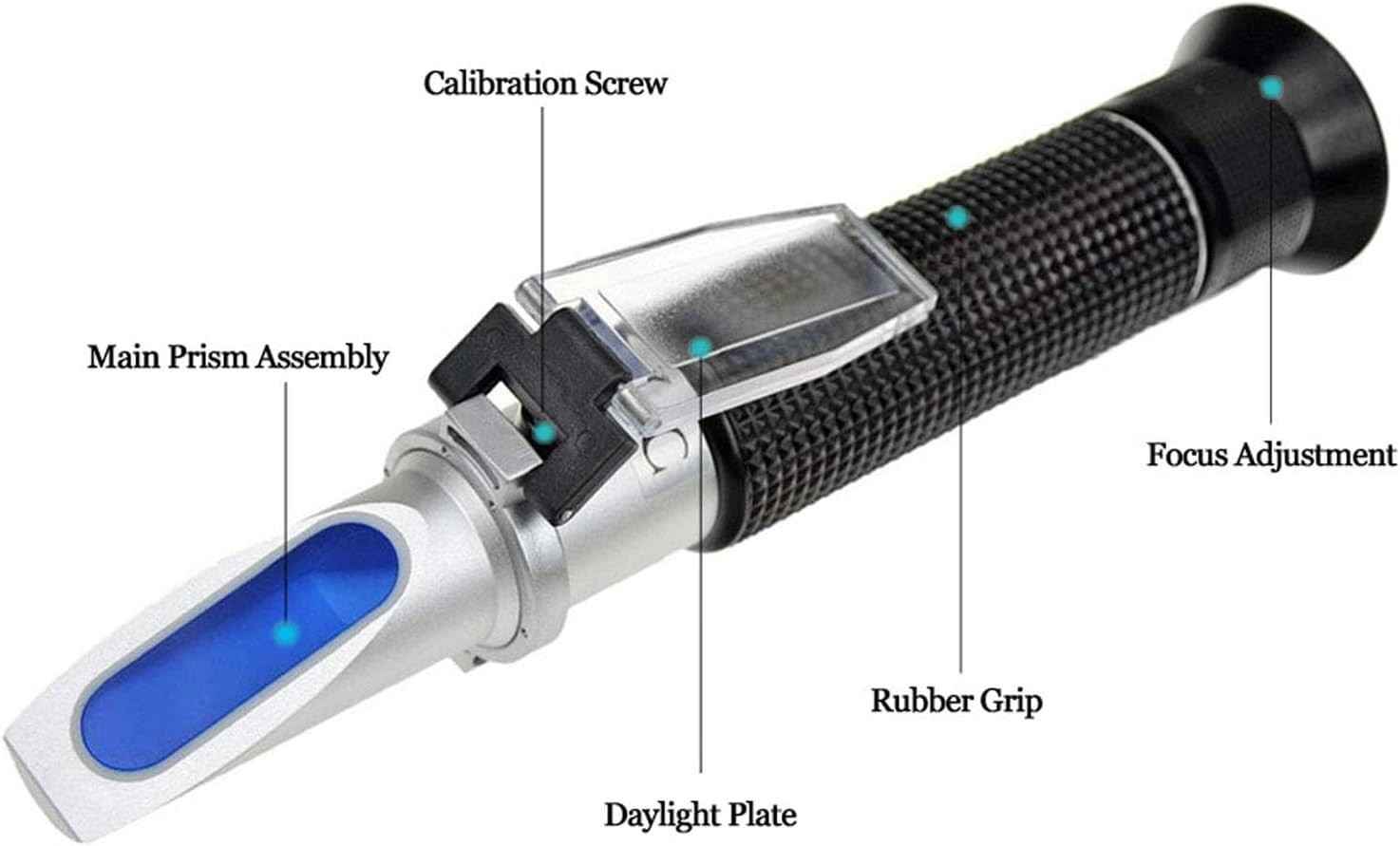 Durable Chrome Salinity Refractometer with Automatic Temperature Compensation