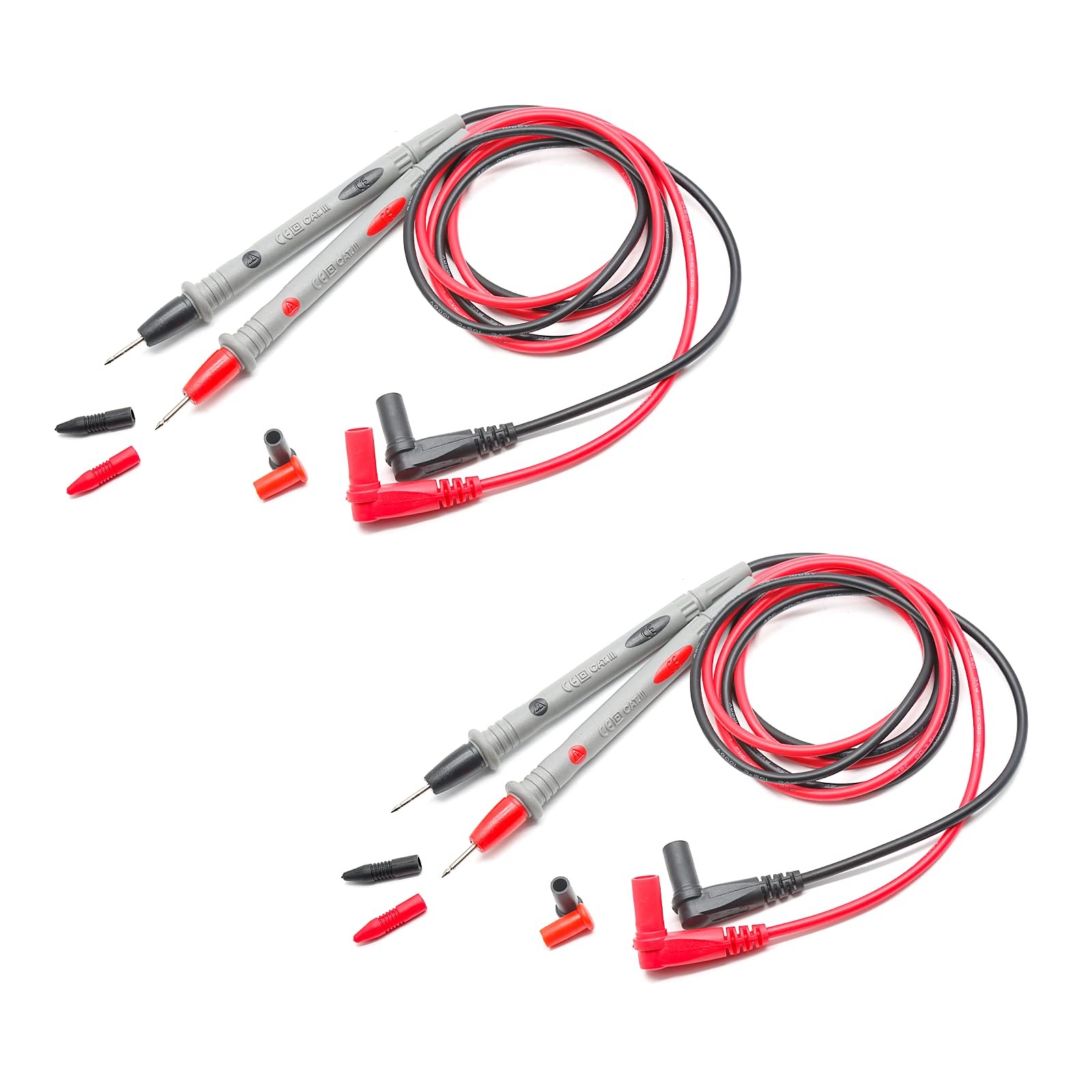 LDEXIN 1 Pairs Digital Multimeter Test Leads Banana Plug, Black