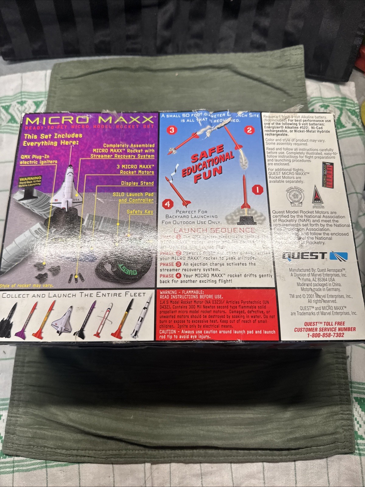 Micro Maxx 5607 Critical Mass Mini Rocket Ready To Fly New In Box Rocket Set