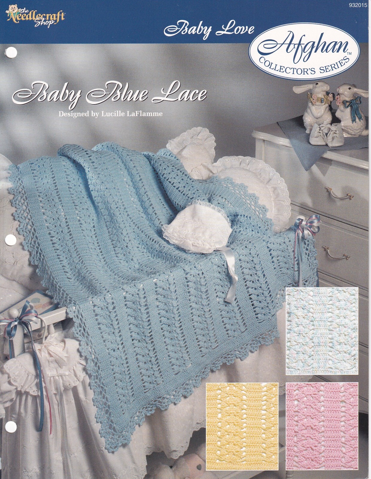 Afghan Crochet Pattern BABY BLUE LACE Baby Love Needlecraft Shop
