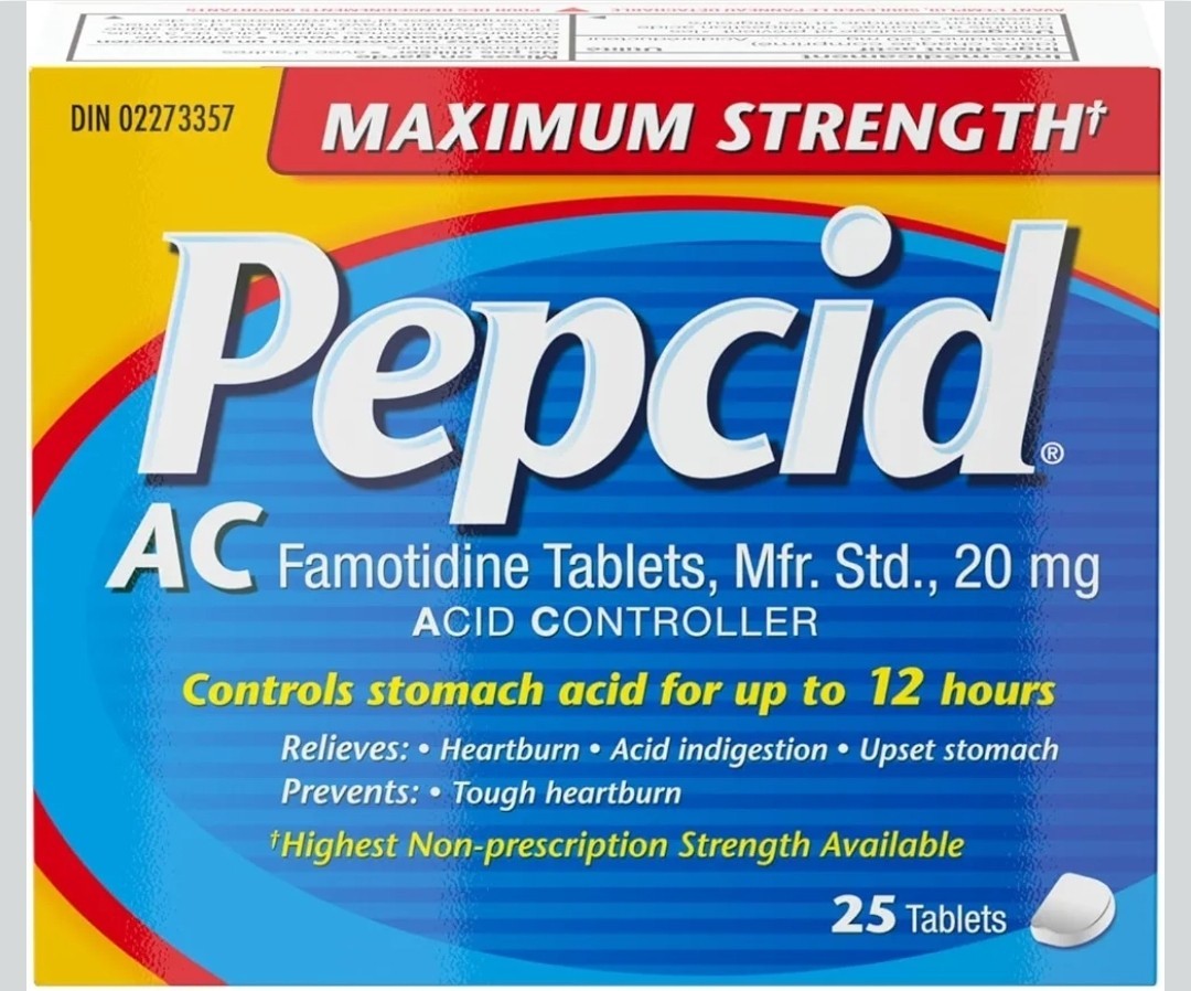 2X - PEPCID AC Maximum Strength 20mg Acid Reducer, 50 Tablets Per Box, Exp: 7/26