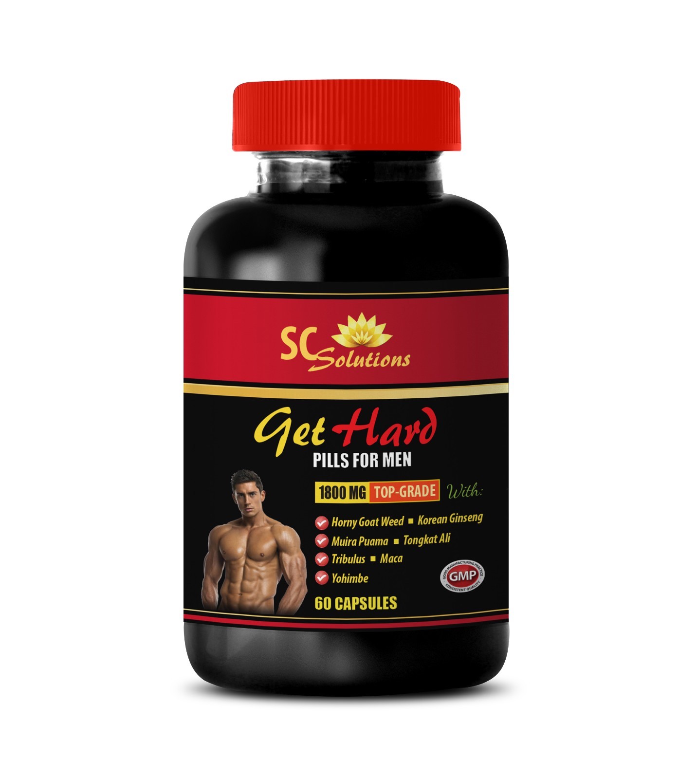 Daily empowerment - GET HARD - Natural energy 1 Bottles 60 Capsules