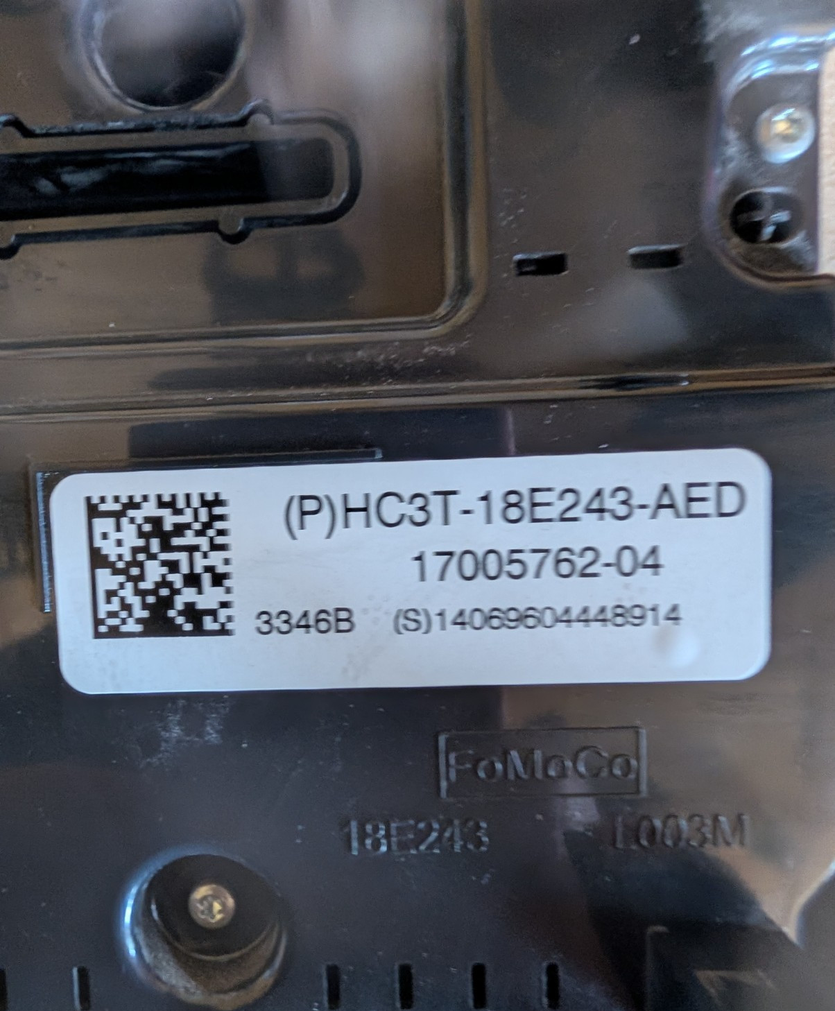 Front control interface module Ford F250-F550SD 2017-2023 HC3T-18E243-AED