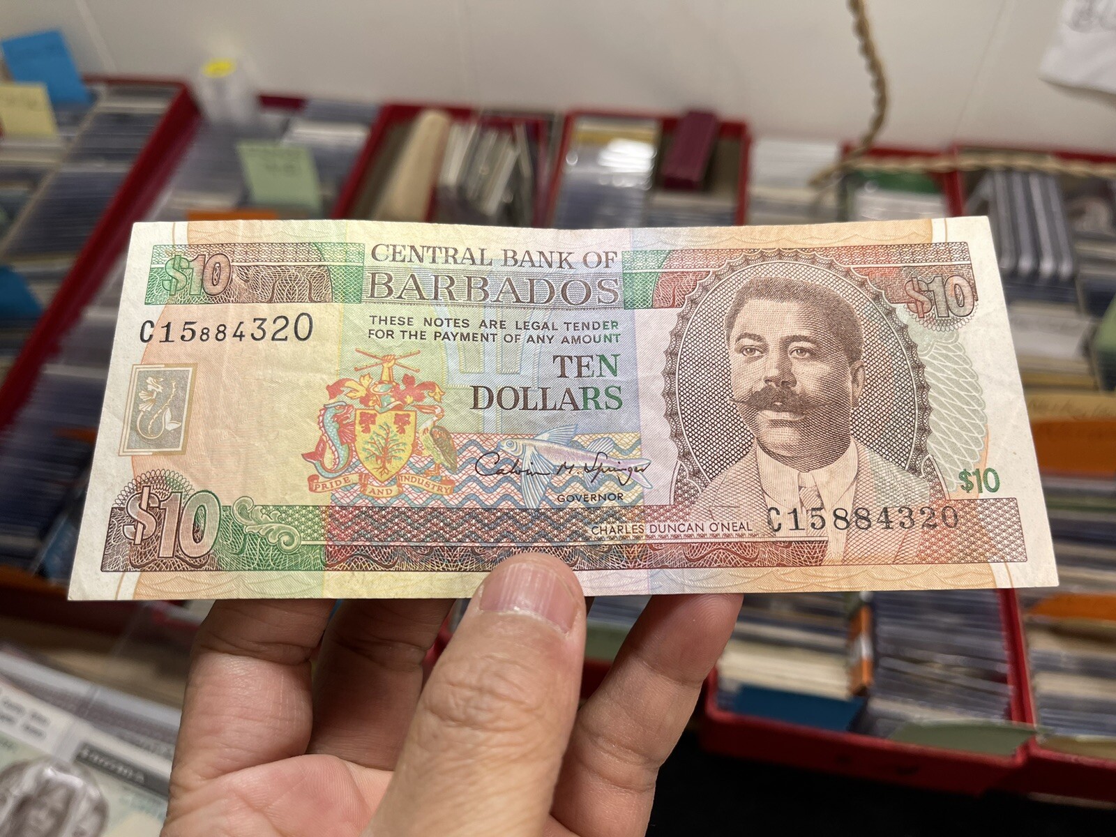 Babardos 10 Dollars Banknote Excellent Condition