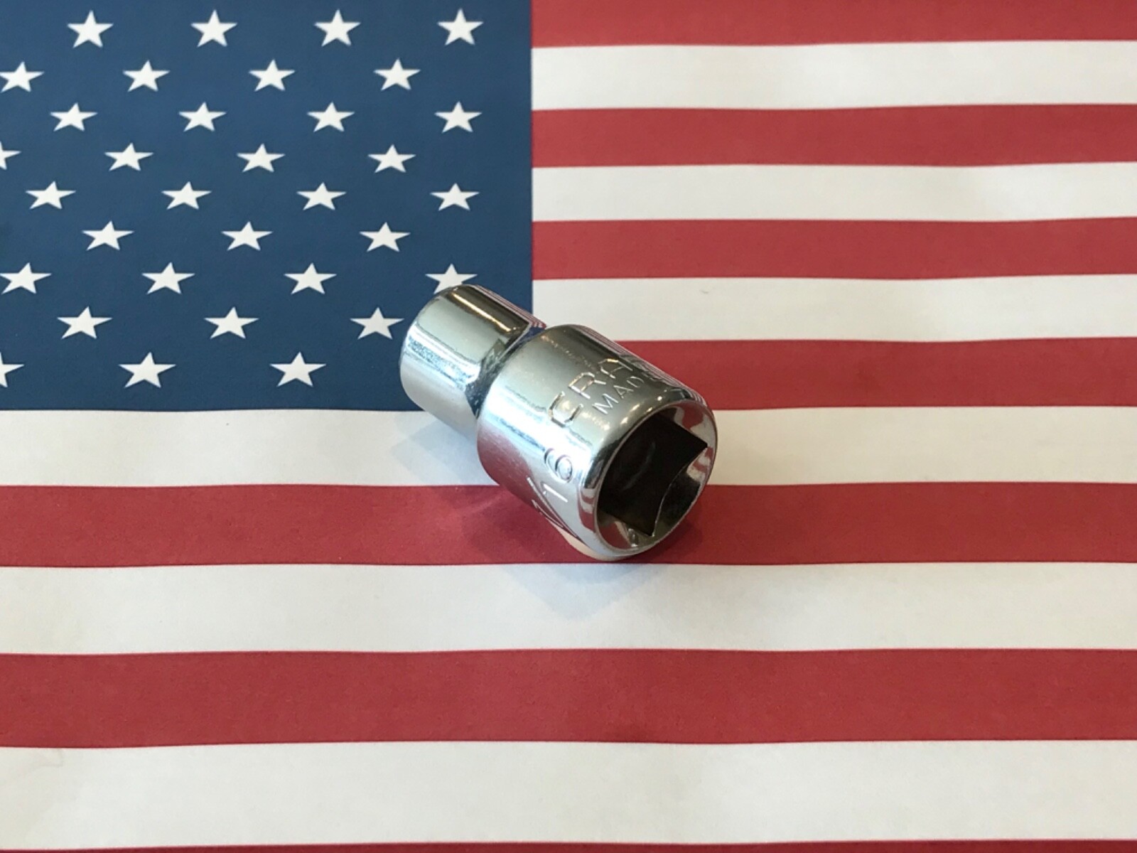 Vintage Craftsman SAE 7/16” Socket, 1/2 Drive, 12 Point, -EE-, 47501 USA 🇺🇸