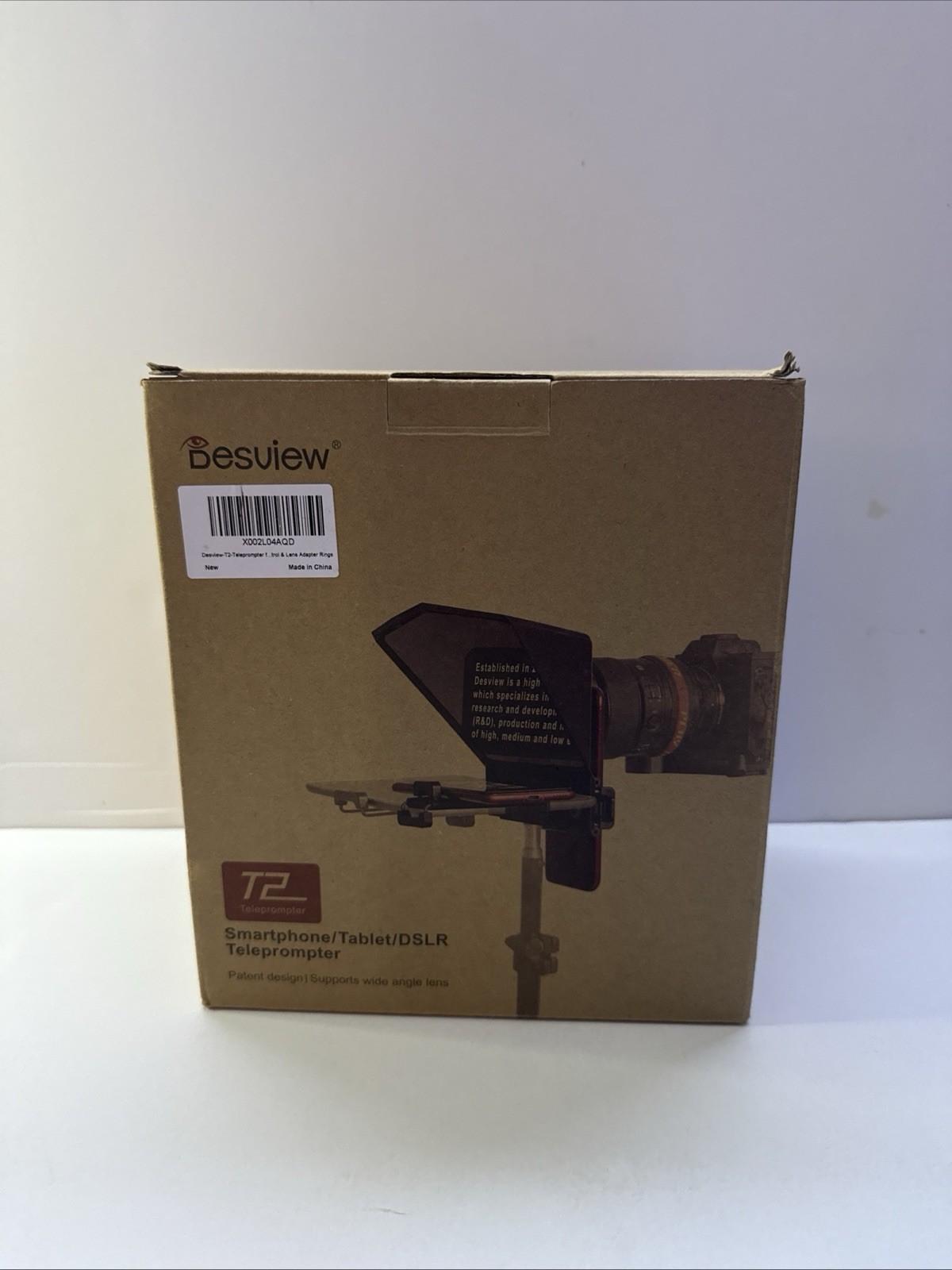 Smartphone iPad Desview T2 Teleprompter 8” Tablet DSLR Interview Camera Open Box