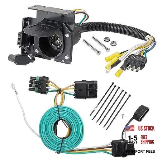 Custom 4 Way Trailer Wiring Harness 55315 for 1988-2000 Chevy and GMC C/K