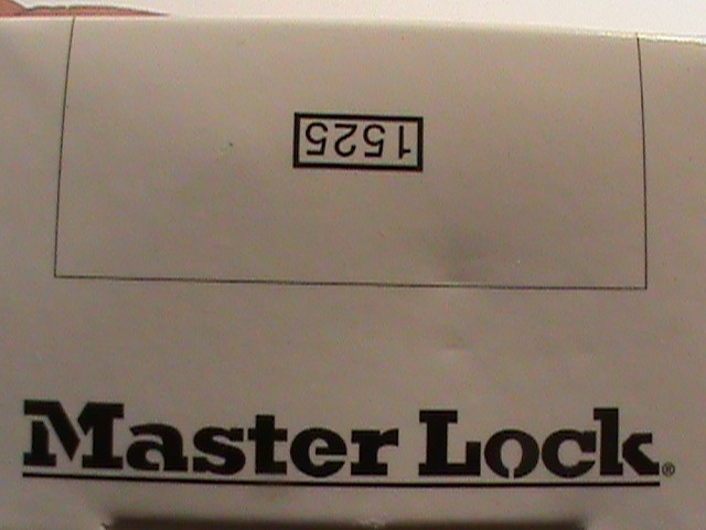 Lot of 3 Master Lock 1525 Combination Padlocks