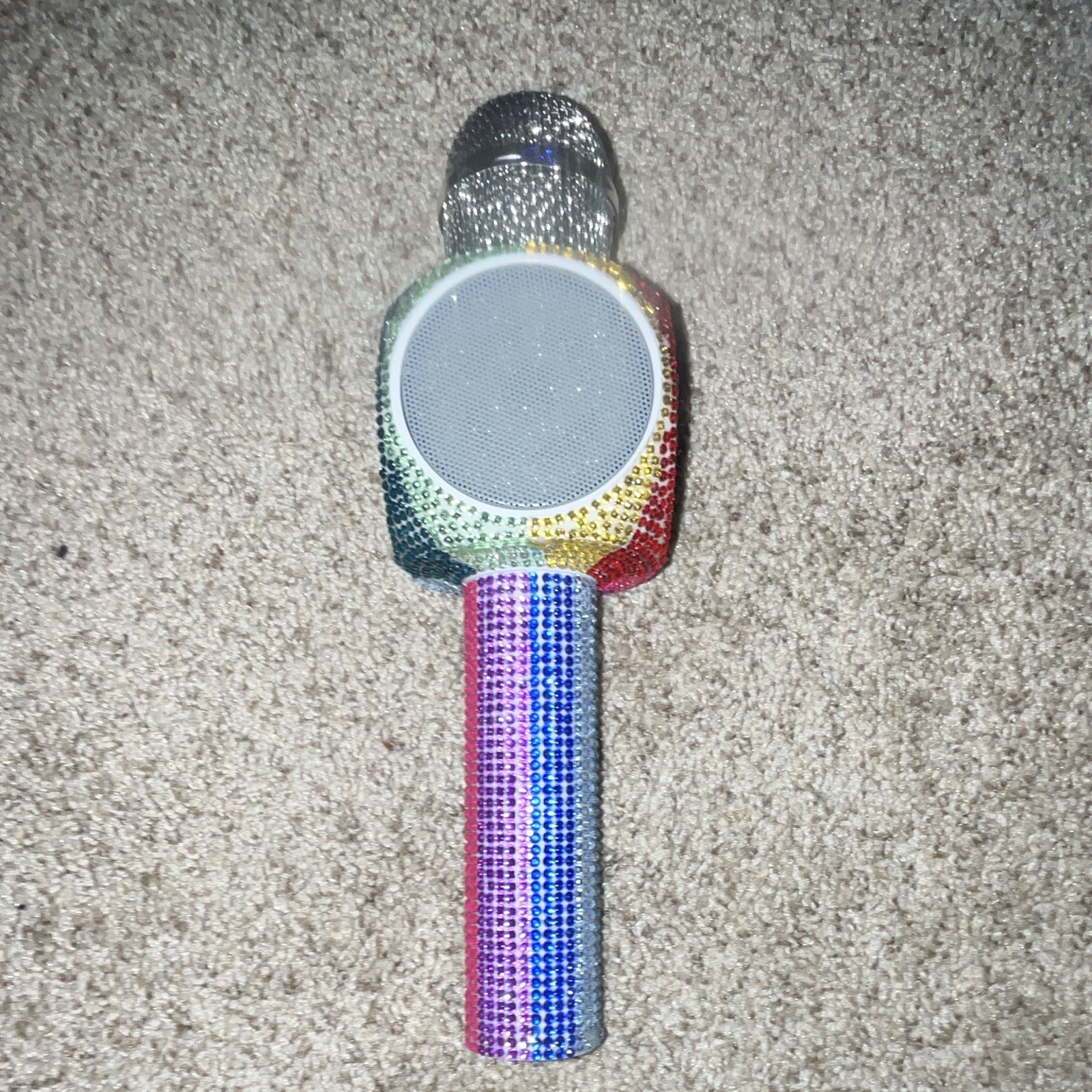 Trendtech Brands Sing-a-long Bling Karaoke Mic Bluetooth Speaker USB, Multi