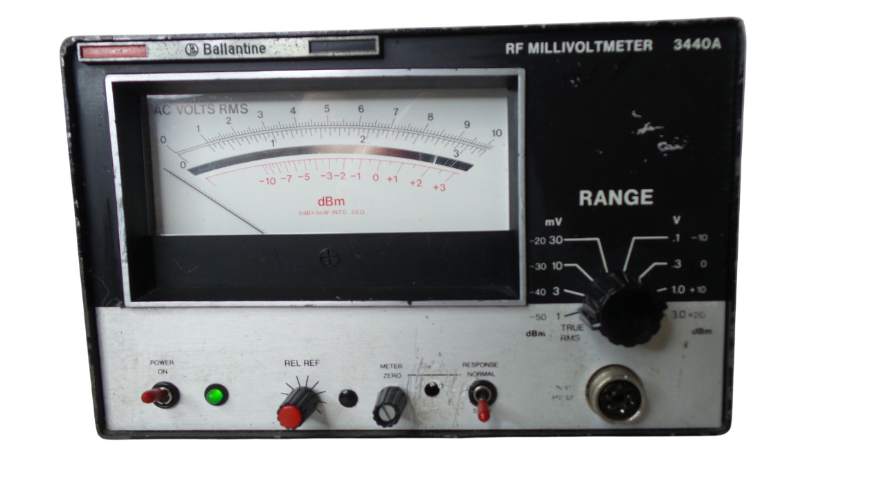 BALLANTINE 3440A RF MILLIVOLTMETER - Free Shipping