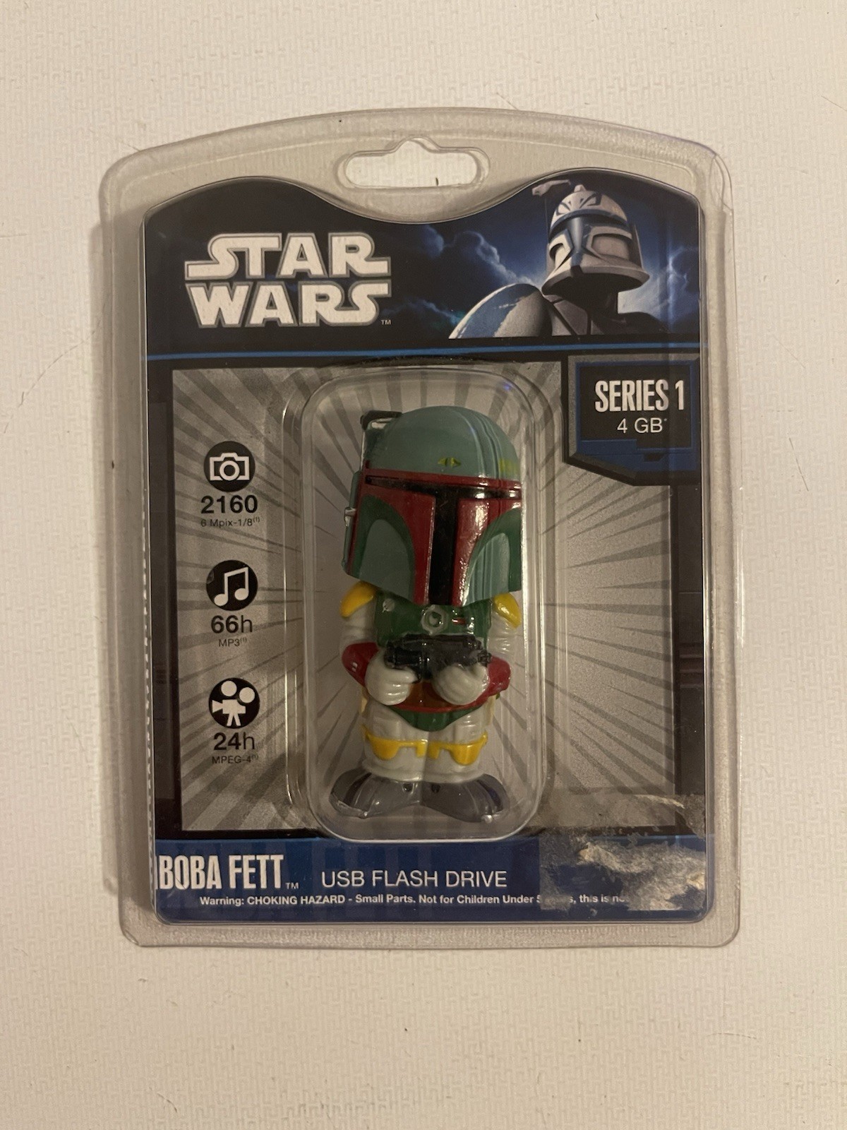 Star Wars 4GB Flash Drive - Boba Fett NEW