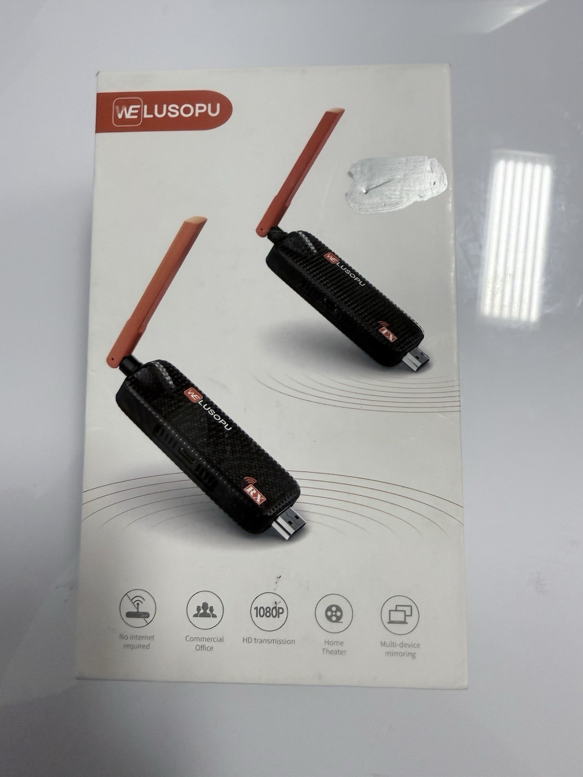 Wireless HDMI Transmitter and 3 Receivers, Support Up to 6 Receivers, 5.8G WELUS