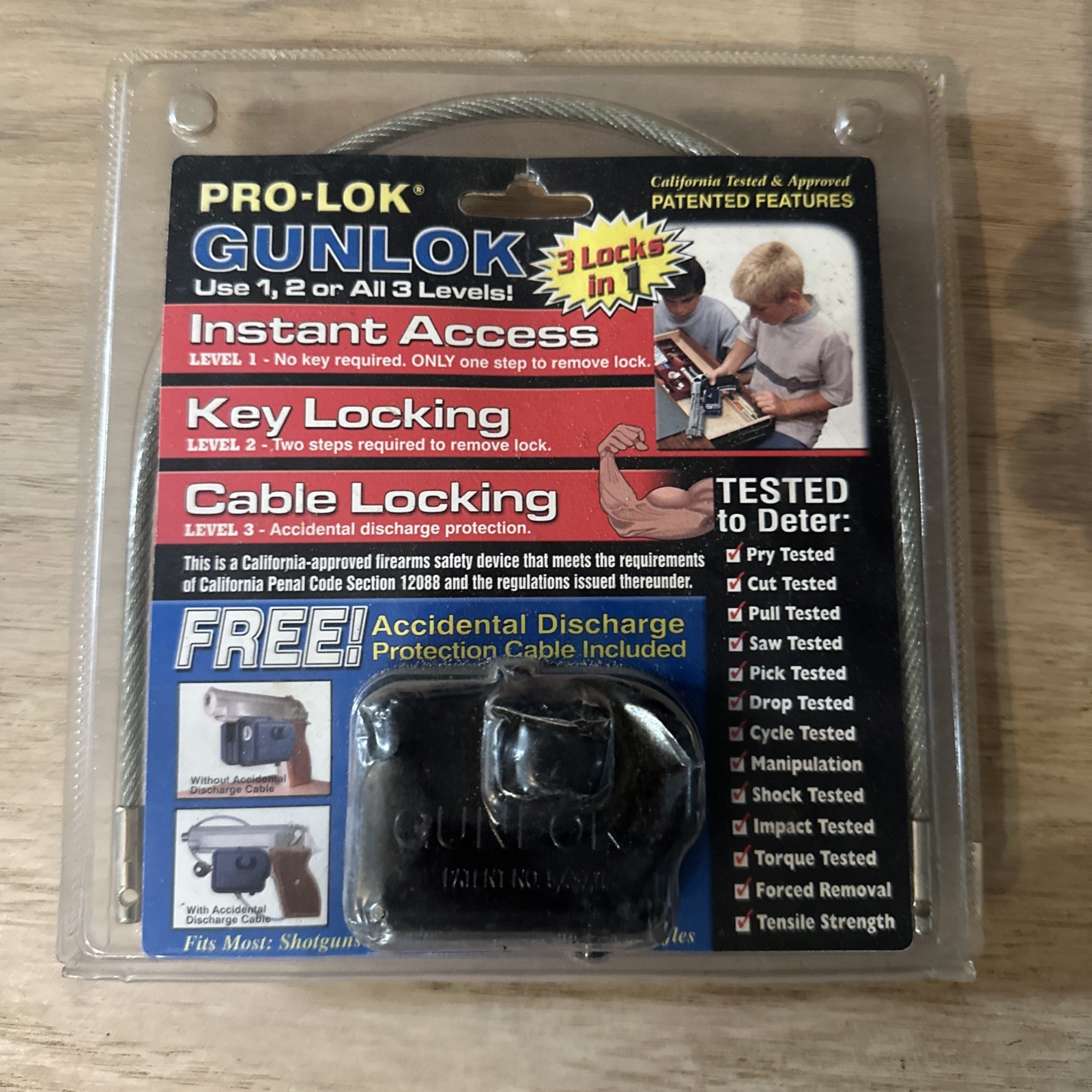 NEW Pro-Lok Gunlok Trigger Cable Lock California Approved