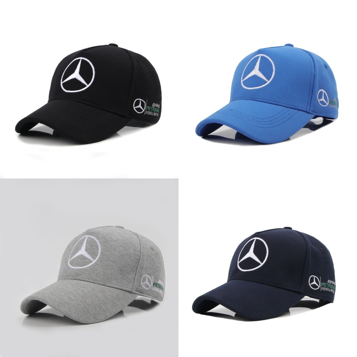 Mercedes-Benz Embroidered Logo hat Baseball cap Golf hat Adjustable Free Tax