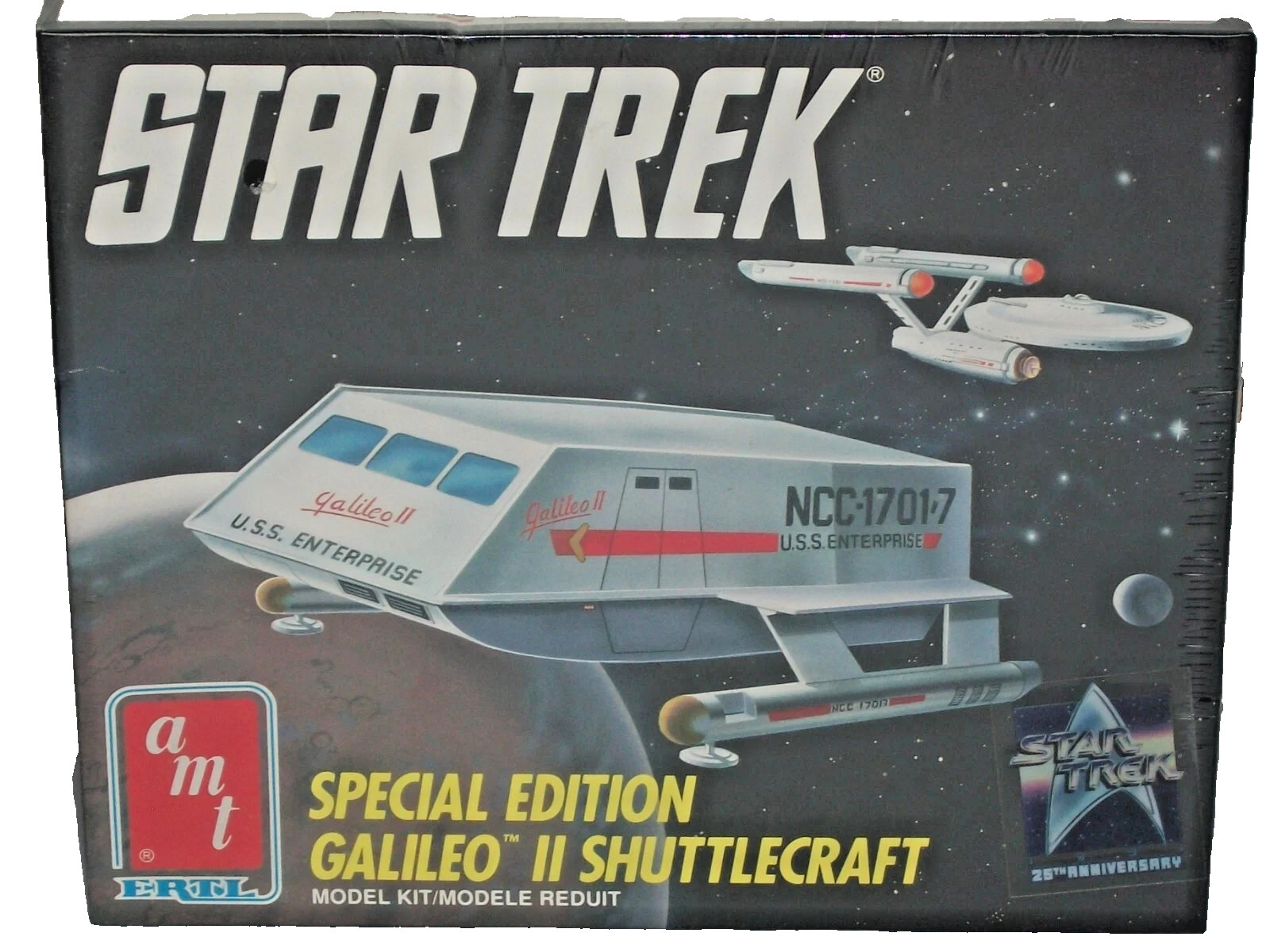 VTG. 1991 AMT ERTL STAR TREK " SPECIAL EDITION GALILEO II SHUTTLECRAFT " # 6006