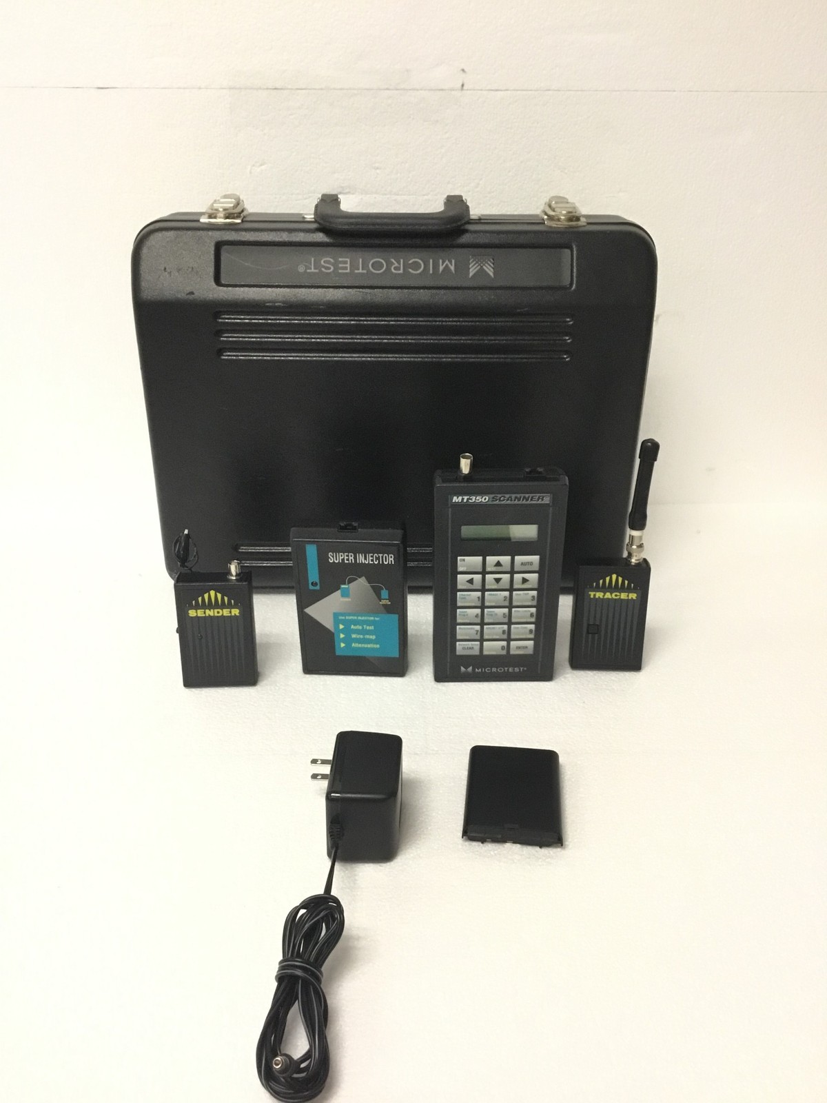 Microtest MT350 Scanner 8050-01 w/Sender,Tracker,Super injector,Battery,AC,WORKS