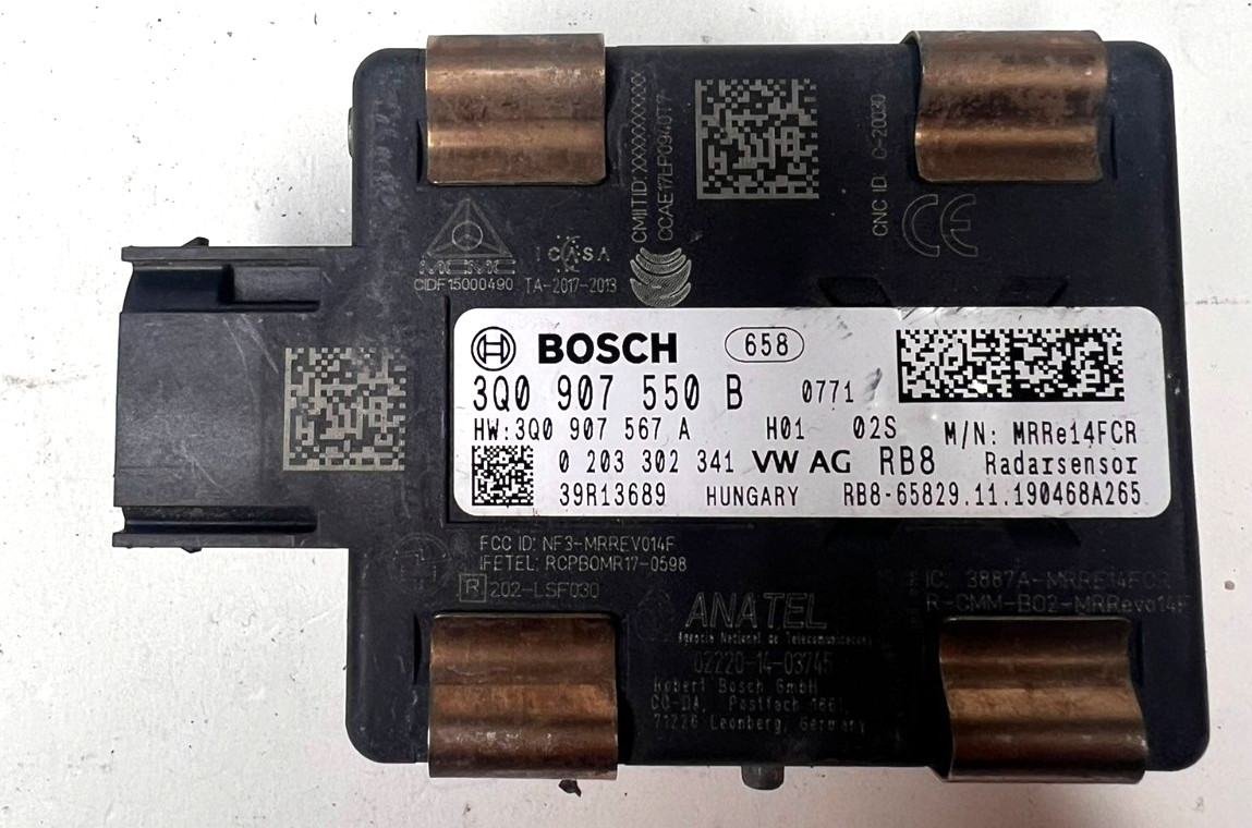Genuine VW Audi Skoda FRONT Assist Radar Sensor 3Q0907550B BOSCH