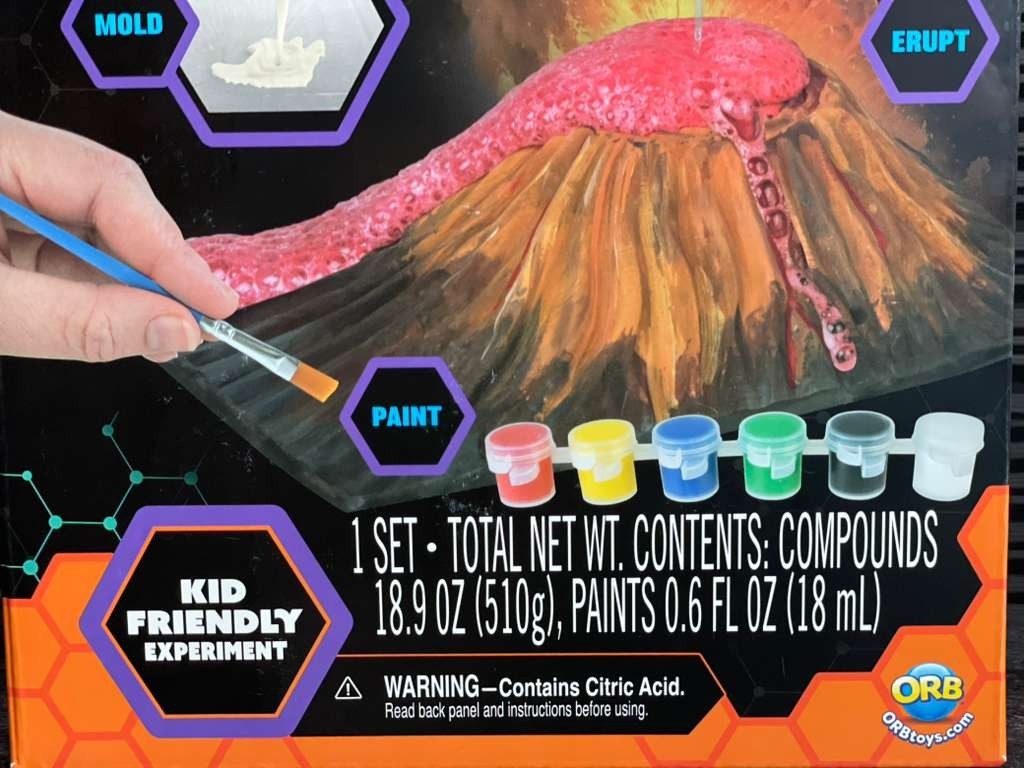 ORB Explosive Volcano Science Kit STEM Kids Experiment Mold Paint Erupt 8+