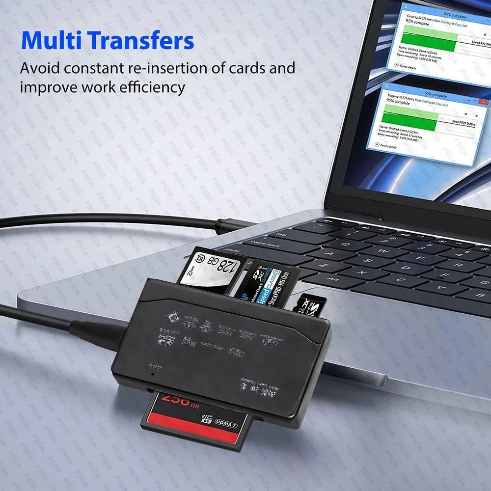 USB Memory Card Reader CF XD SD MS | Compact Flash XD Picture Card PC Mac