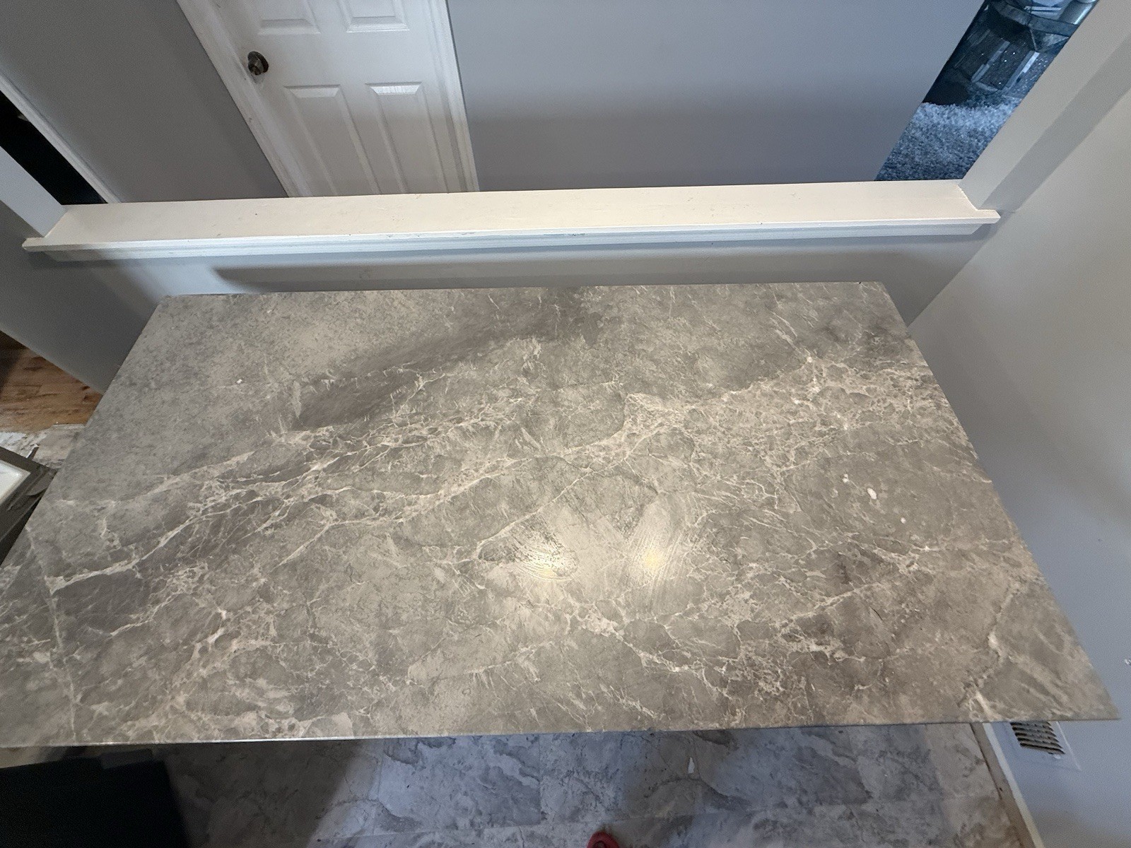 Marble Dining Table with 6 Chairs 70x48 Modern Design