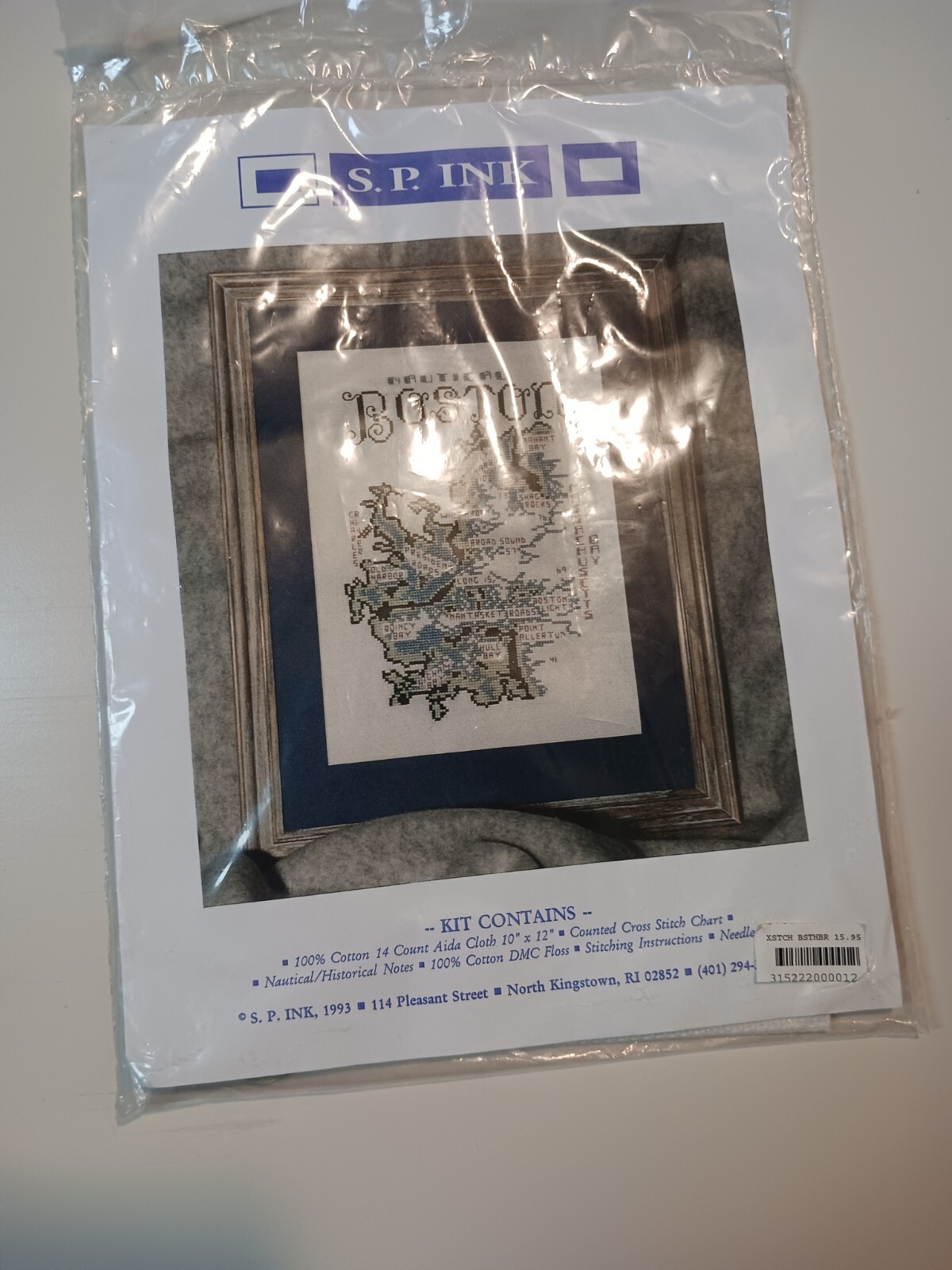 S.P. Ink Counted Cross Stitch Graph Nautical Boston Kit New