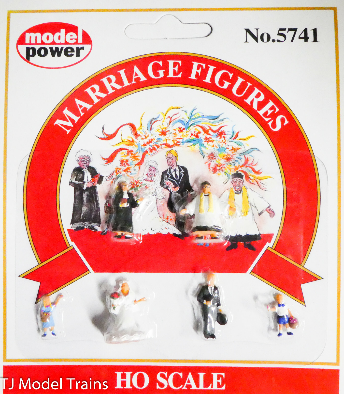 Model Power #5741 Religious Figures pkg(6) -- Marriage Figures (Painted) 1:87th