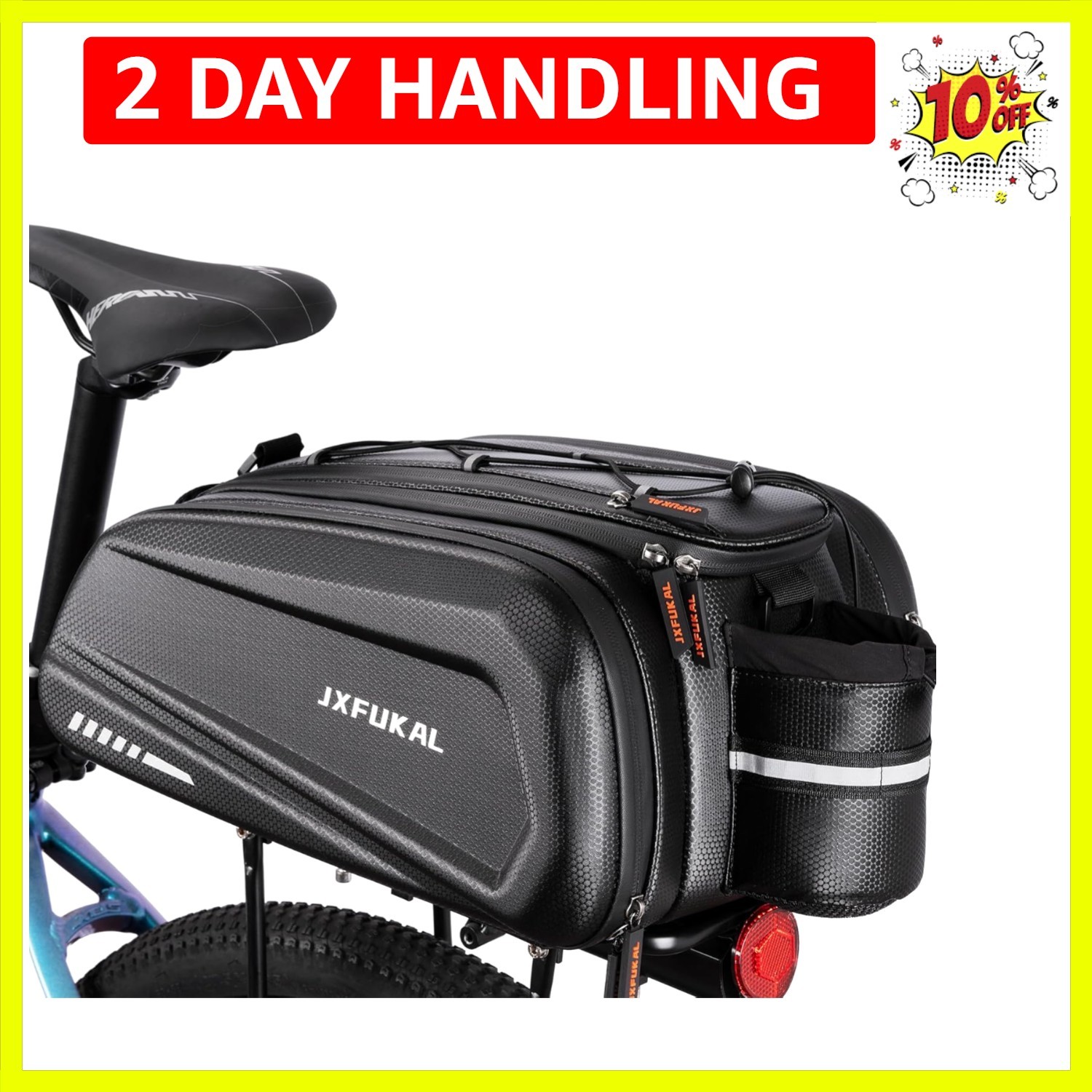 Bike Bags for Bicycle Rear rack - 9.5L/17L/40L Hard Shell Waterproof Bike Ebi...