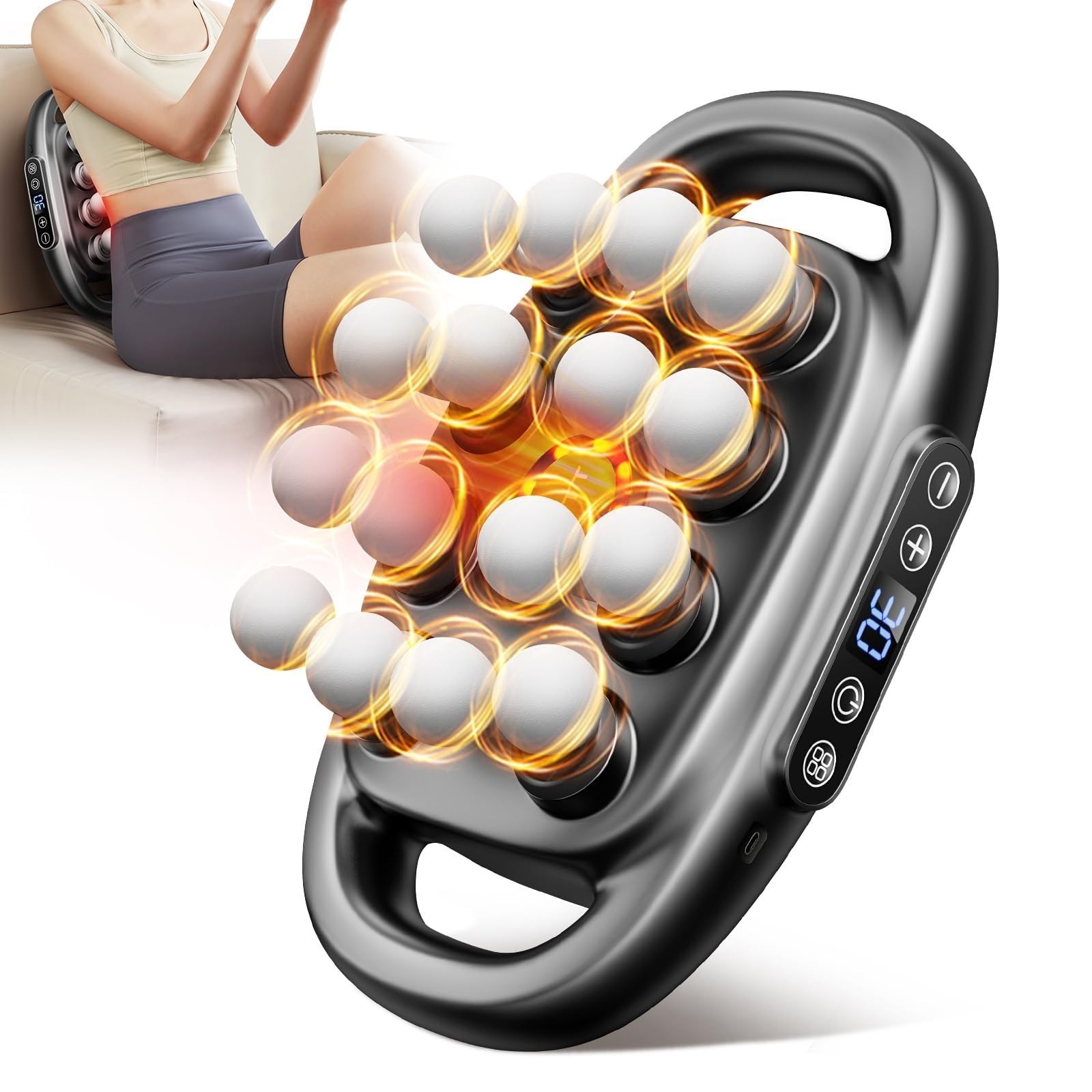 VTT 16-Head Massage Gun Set, Deep Tissue Percussion Massager with 3... Fast Ship