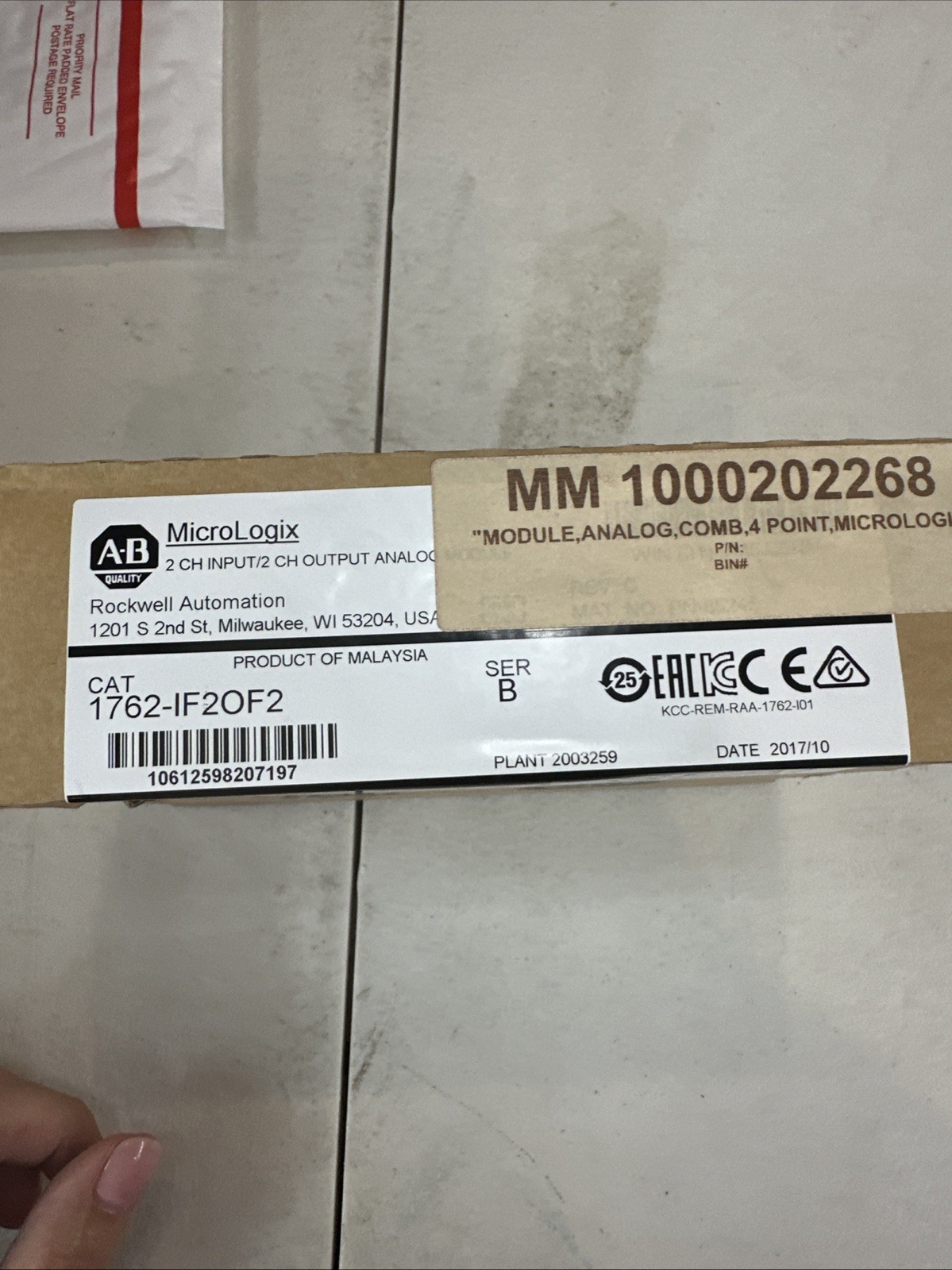 MicroLogix 2 Ch Input/ 2 Ch Output Analog Module 1762-IF2OF2