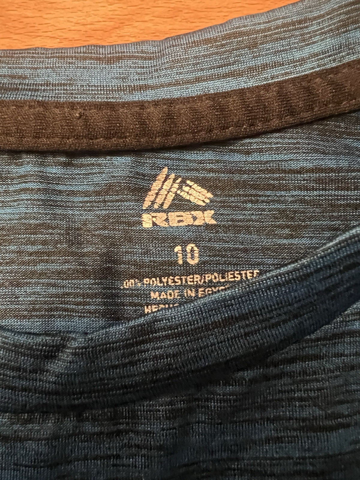 RBX Activewear Blue T-Shirt; Size 10