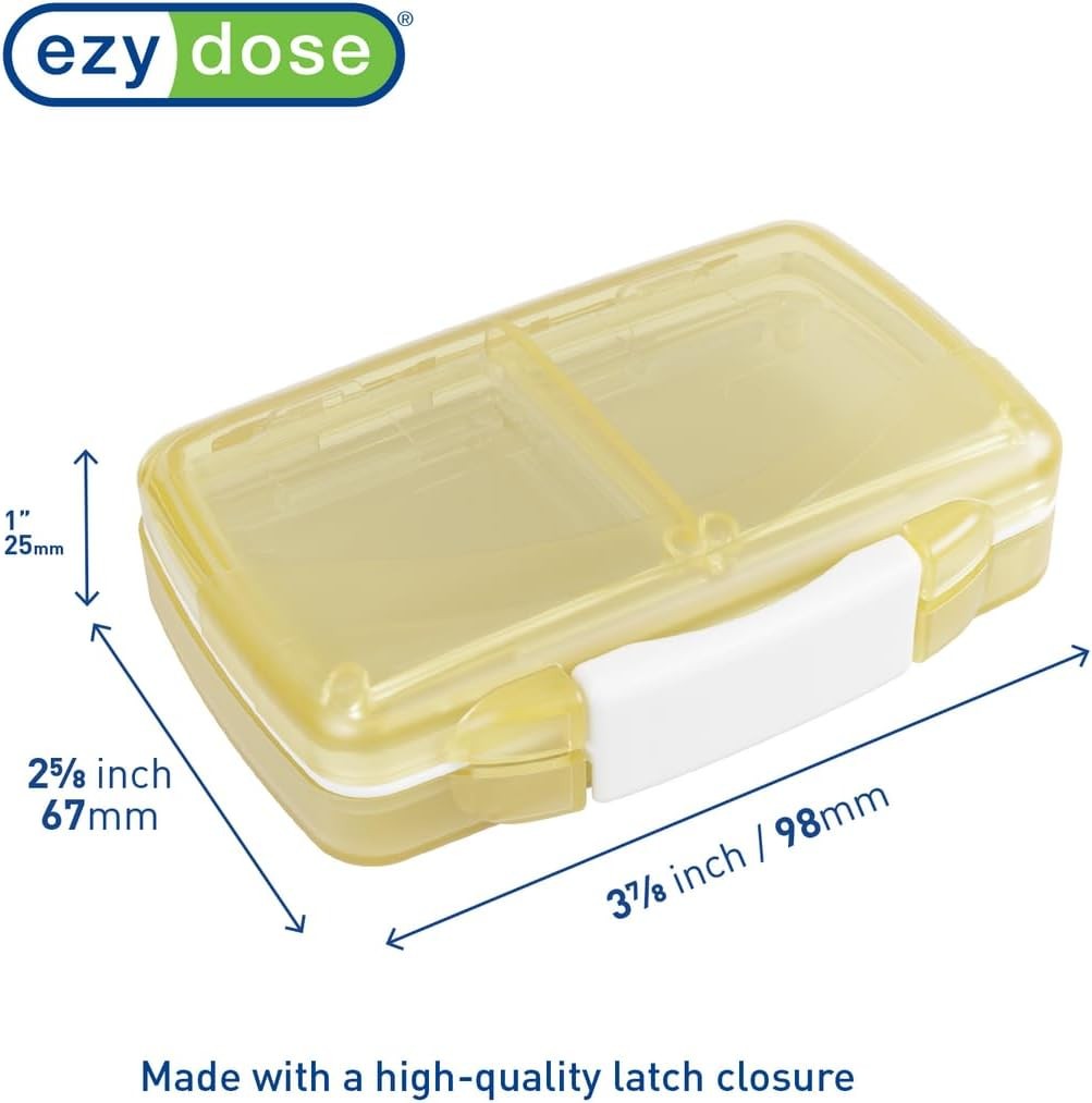 EZY DOSE Moisture-Proof Pill Case, Medicine Planner, Vitamin Small, Cream