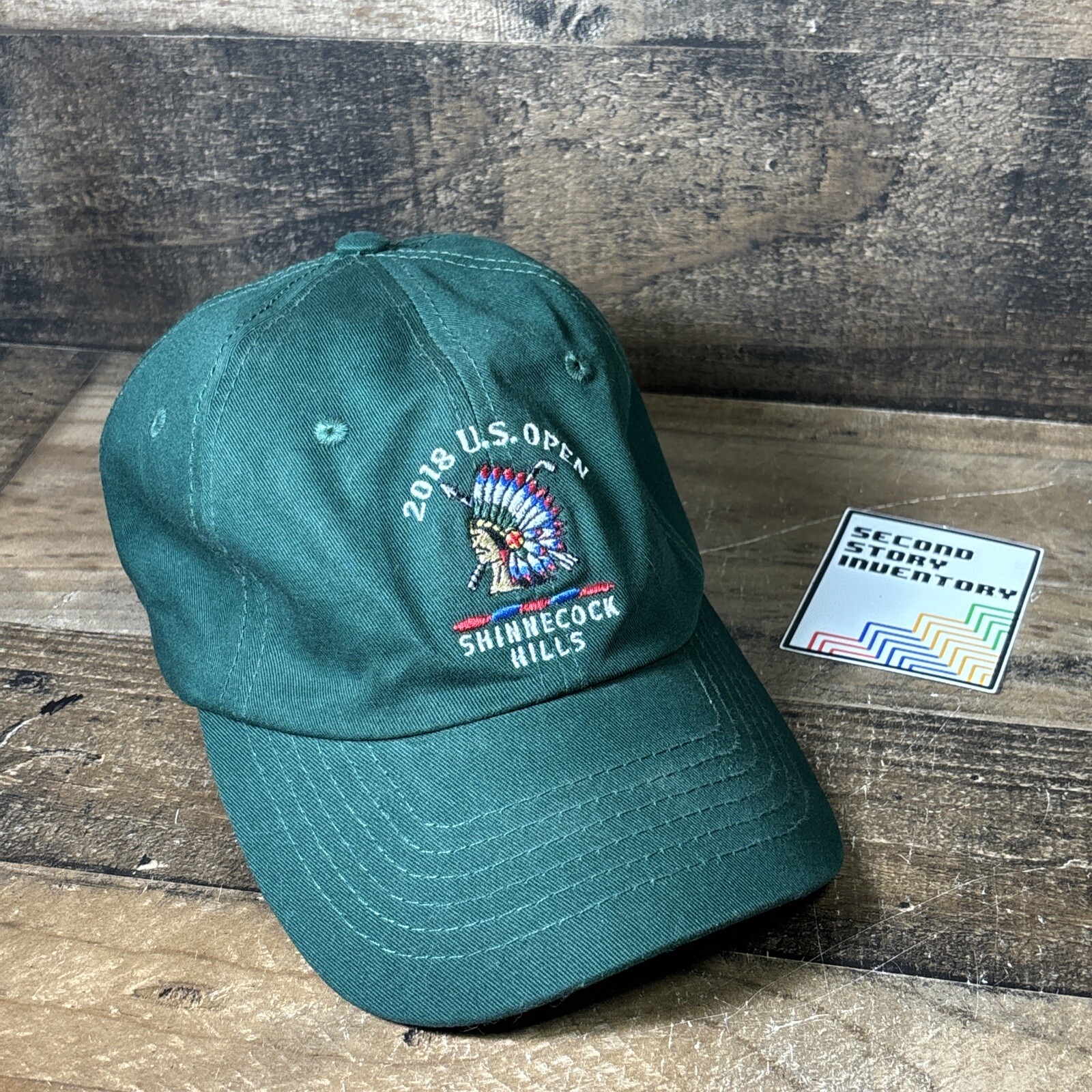 2018 U.S. Open Shinnecock Hills Golf Course USGA Green Baseball Hat Cap