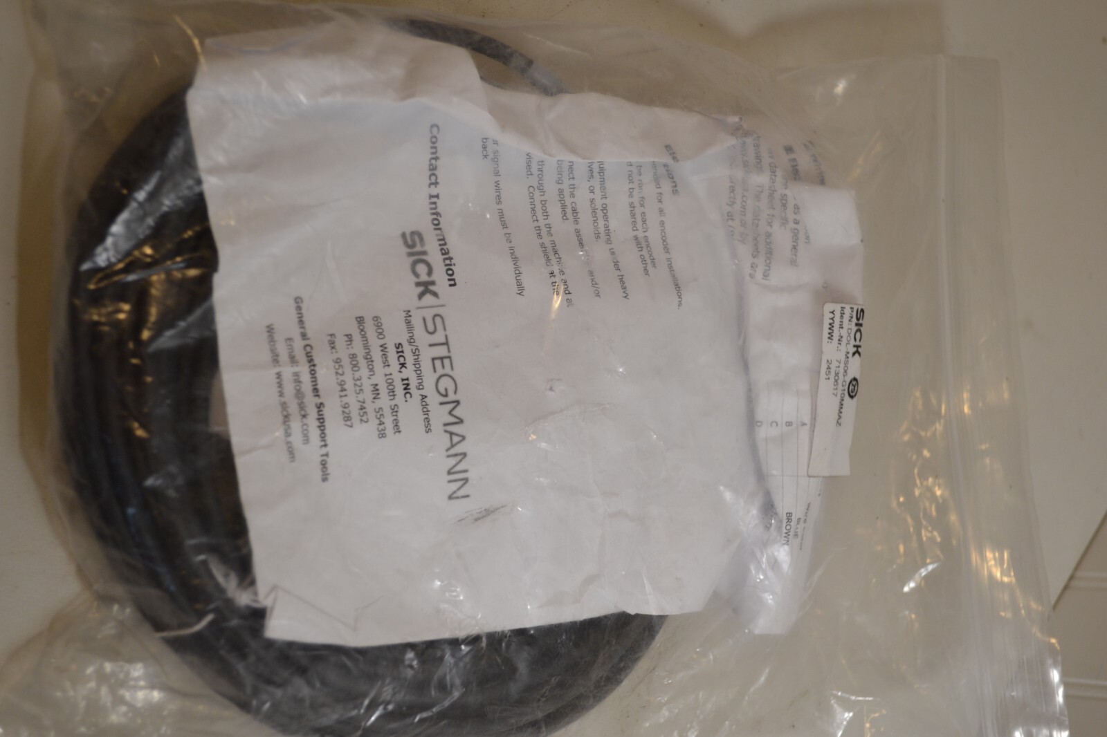 SICK DOL-MS06-G10MMAZ Cable