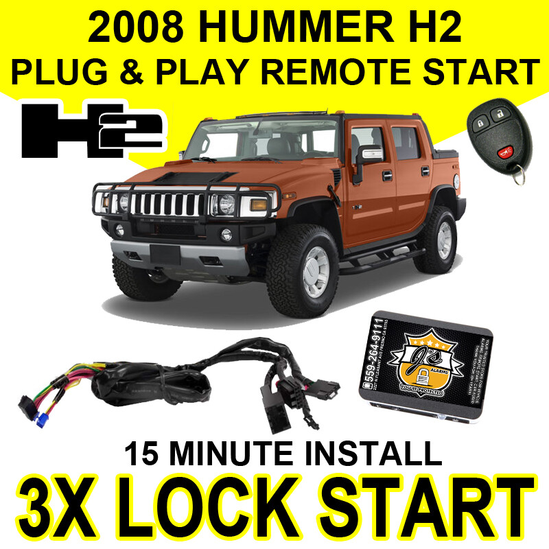 2008 Hummer H2 Plug & Play Remote Start System GM Sierra 3X Lock GM10