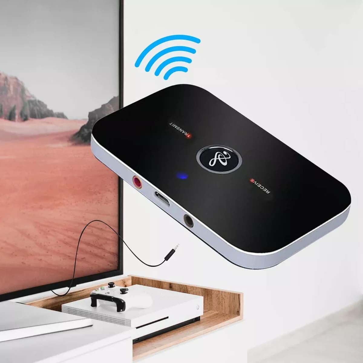 Transmitter Receiver 2 IN 1 Bluetooth 5.0 Wireless Audio 3.5mm USB Aux Adapter