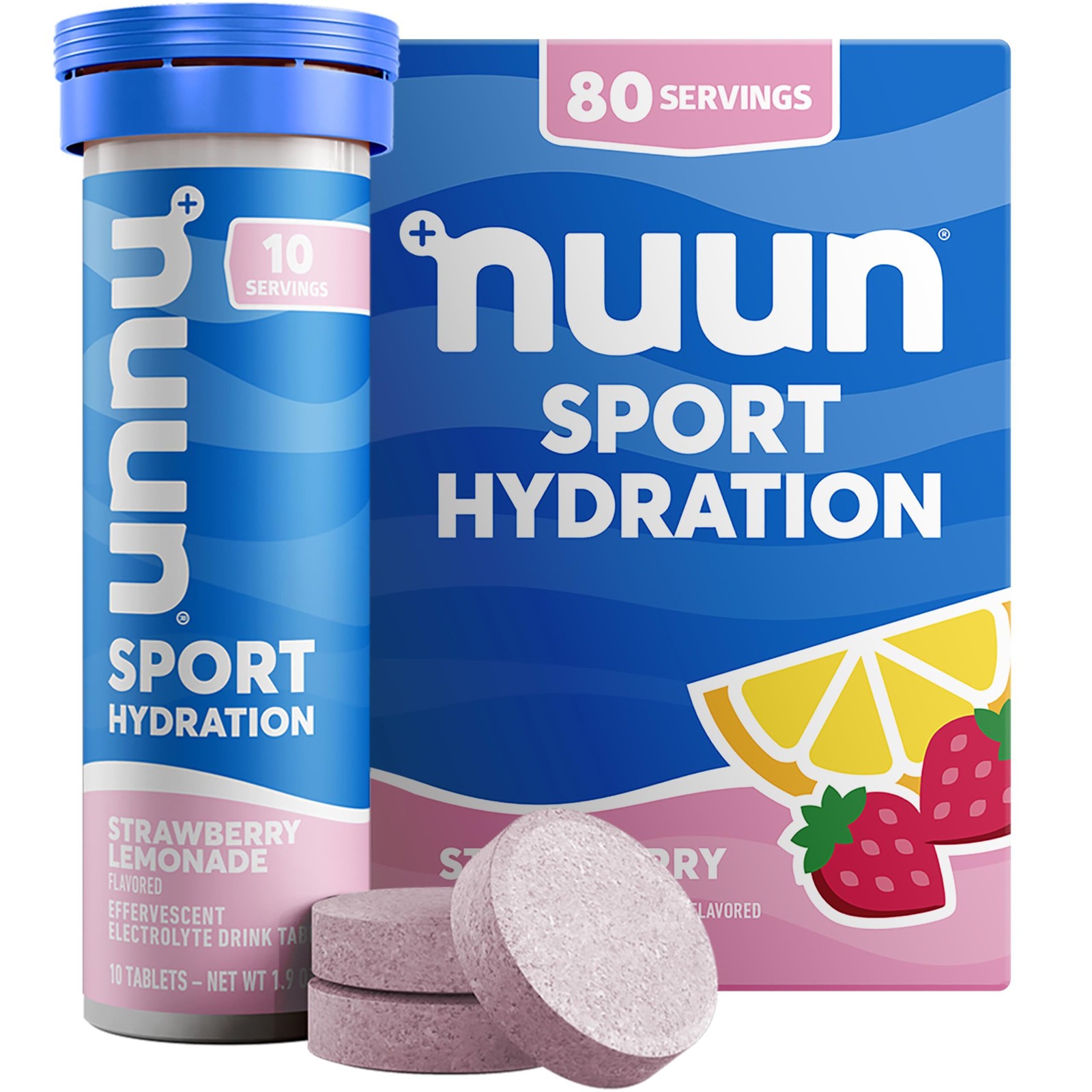 Nuun, Electrolyte Drink Tabs Strawberry Lemonade, 8 Count, 1.9 Ounce