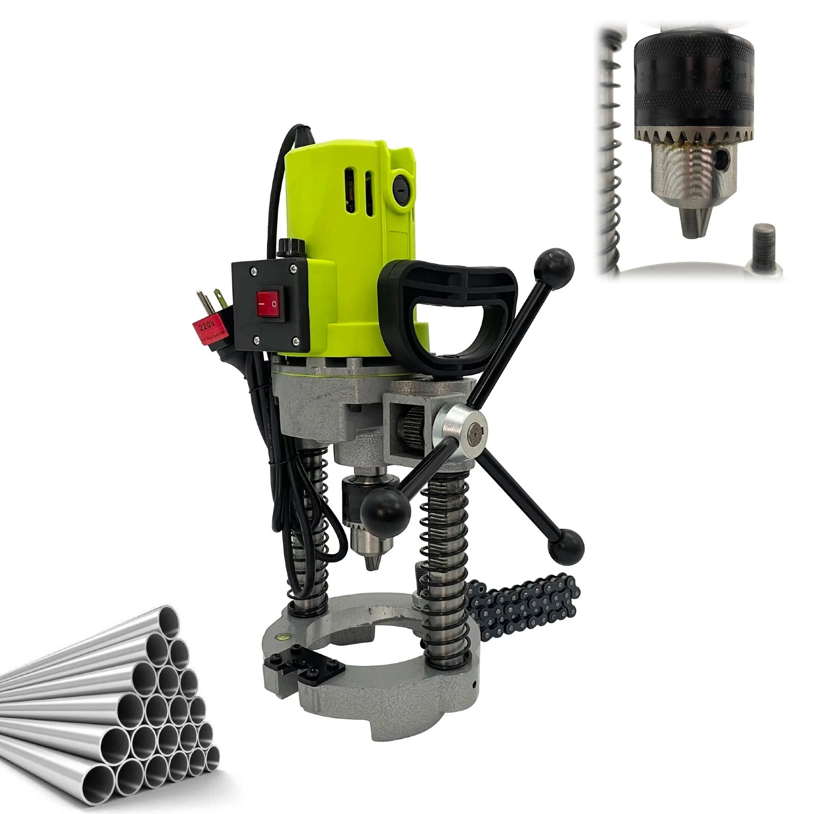 Electric Stainless Steel Pipe Drilling Hole Machine Steel Plate Punching Machine
