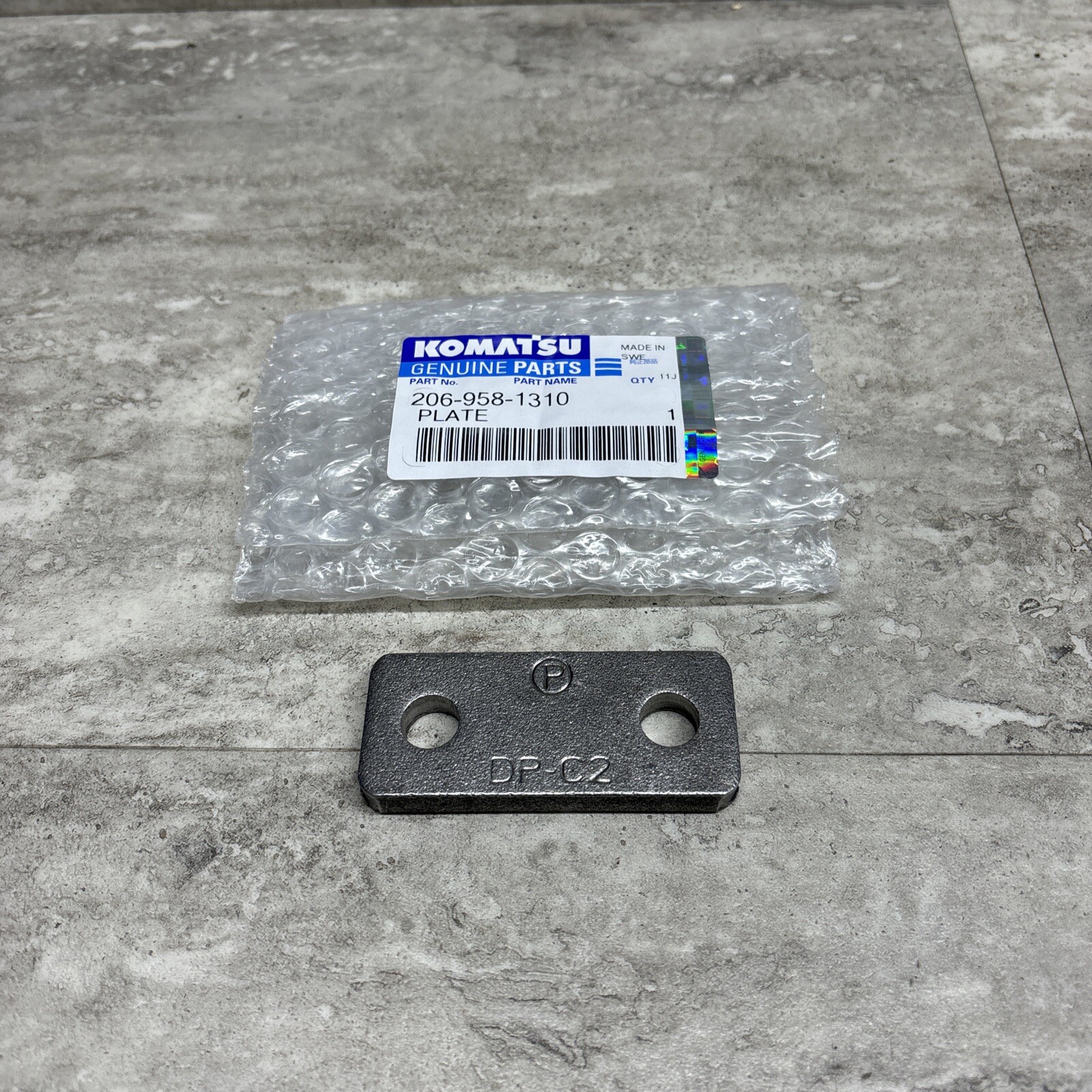 OEM Komatsu 206-958-1310 Plate, New