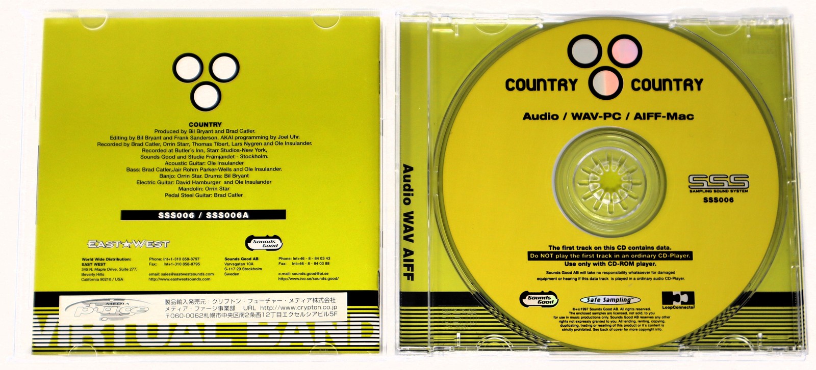 Sounds Good Country Sampling Sound System Sample/Sound Library/Sampling CD