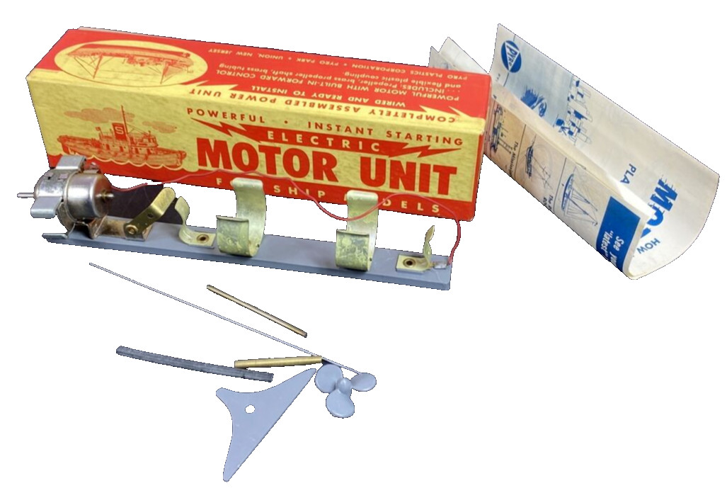 Pyro Electric Motor Unit Boats Ships No 239 Models New Old Stock Tested 1956