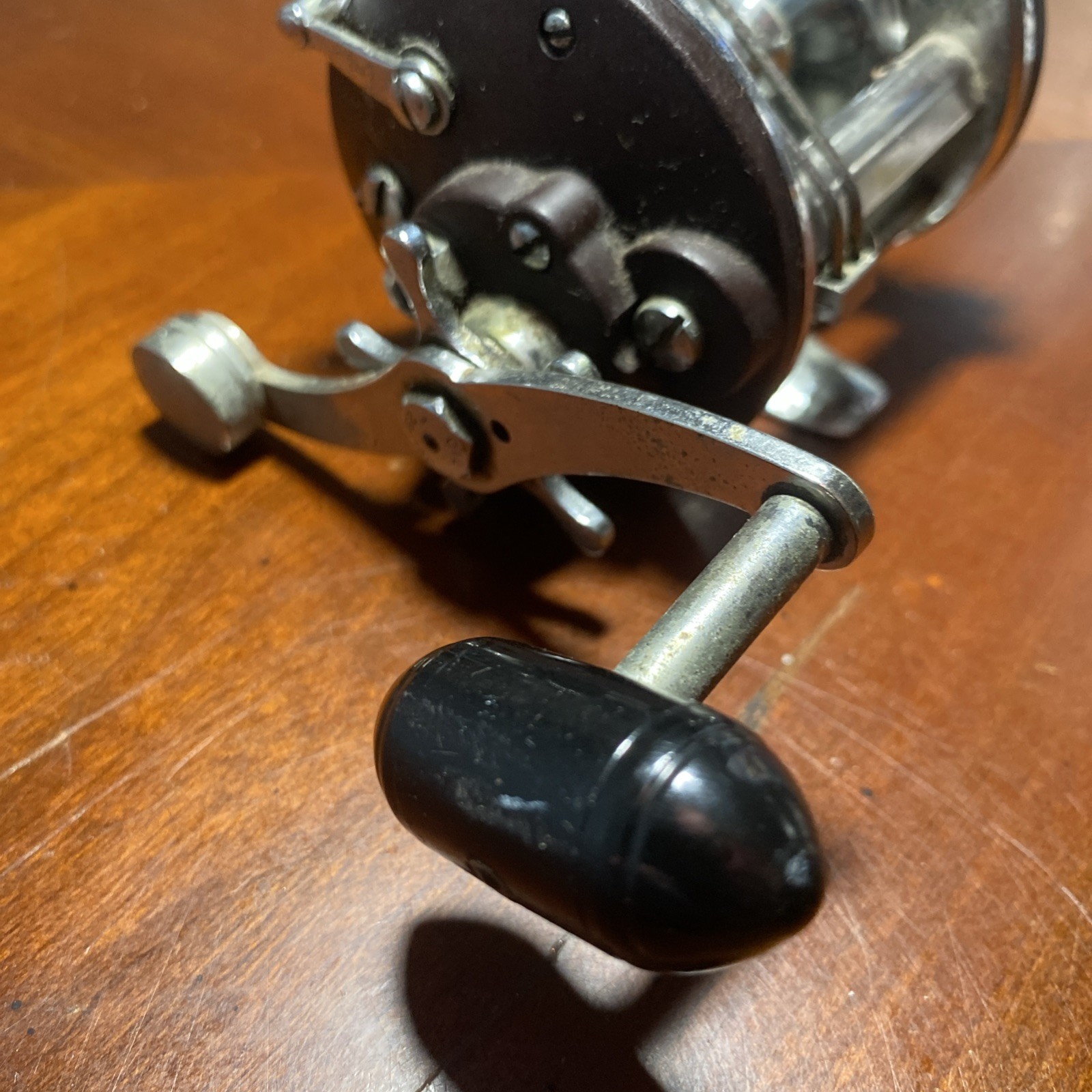 Vintage Penn Peer No. 109 Fishing Reel Black Handle *Works But Needs Cleaning*