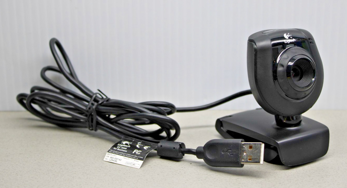 Logitech Webcam QC 3000 V-U0001 Web Cam - Tested Works