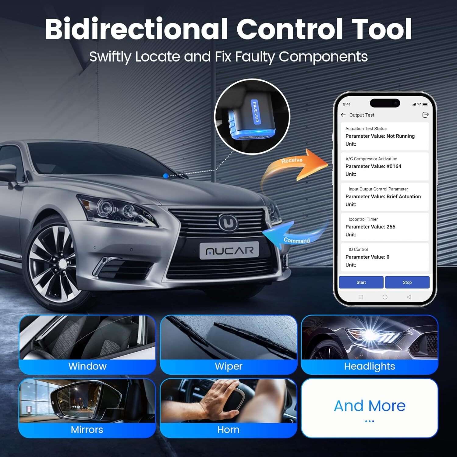 MUCAR DriverScan OBD2 Scanner Bluetooth Wireless Car Full System Diagnostic Tool