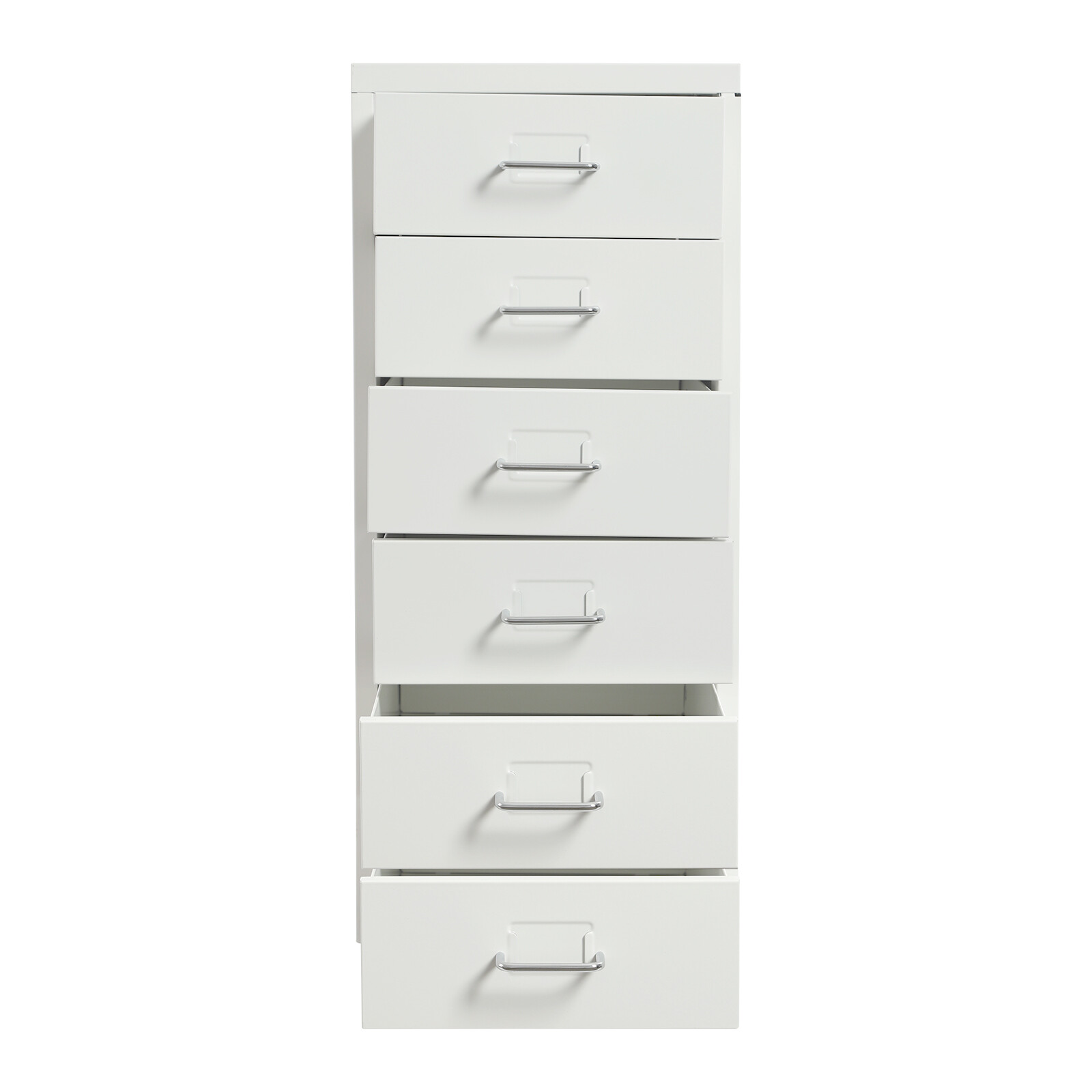 6-drawers Vertical File Cabinet Filing Cabinet Office Storage Organizer w/Wheels