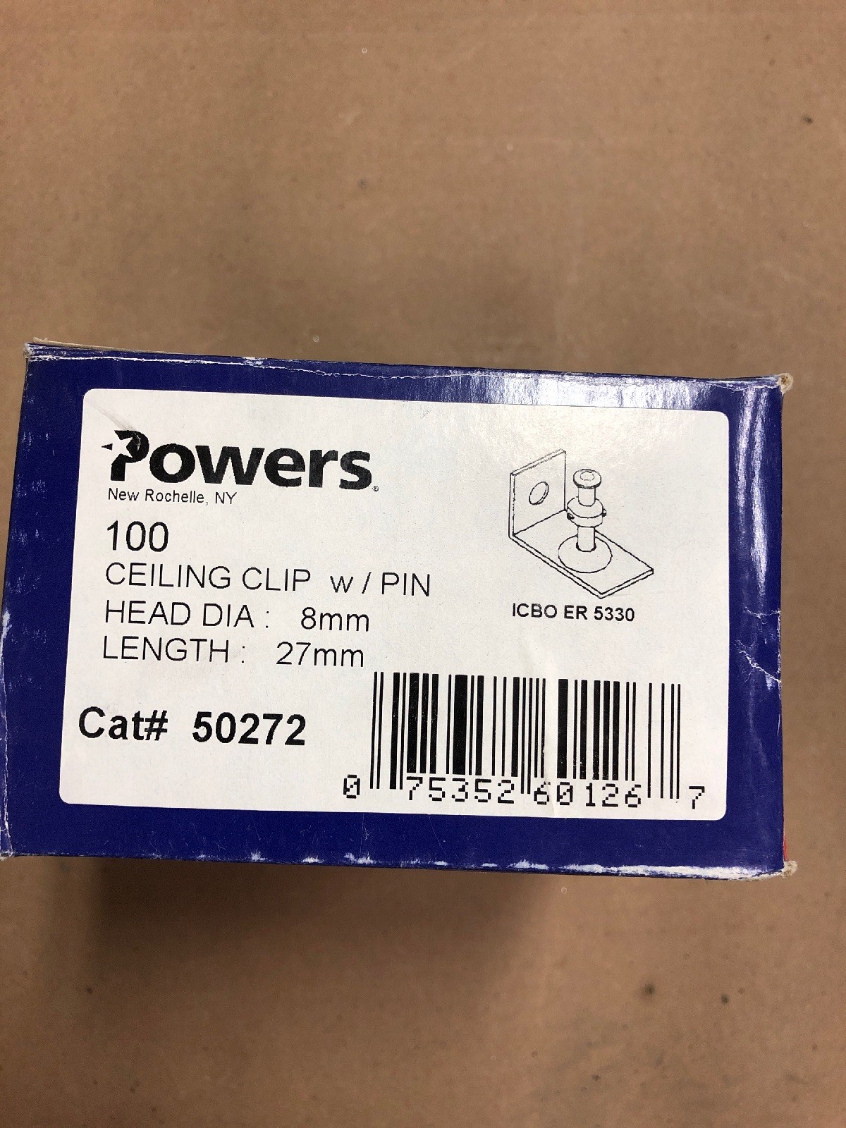 Powers Fasteners 50272 Ceiling Clip Anchor