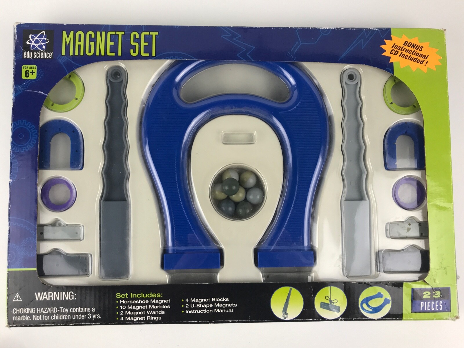 Edu Science Magnet Set Educational Science Experiment 21 Piece Set