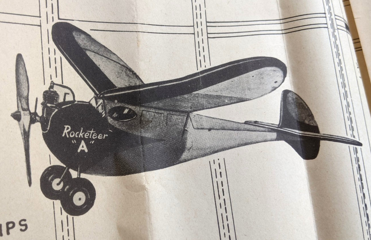 Vintage Eagle Models ROCKETEER 'A' - R/C Model Plane Kit - Unbuilt