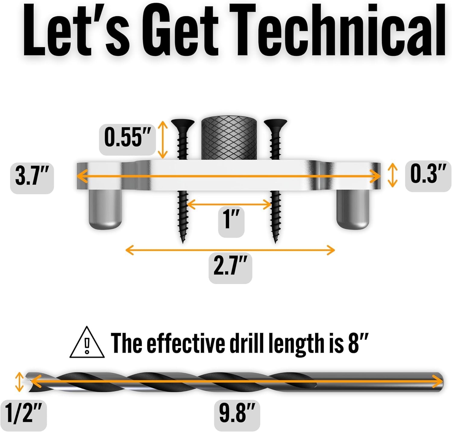 Aluminum Dowel Jig for Floating Shelf Brackets with Efficient Securing System