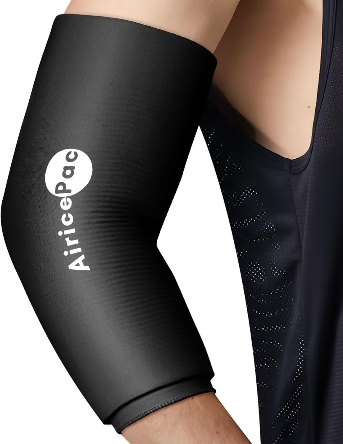Elbow Ice Pack Wrap Compression Sleeve for Injuries, Reusable Gel Cold Packs